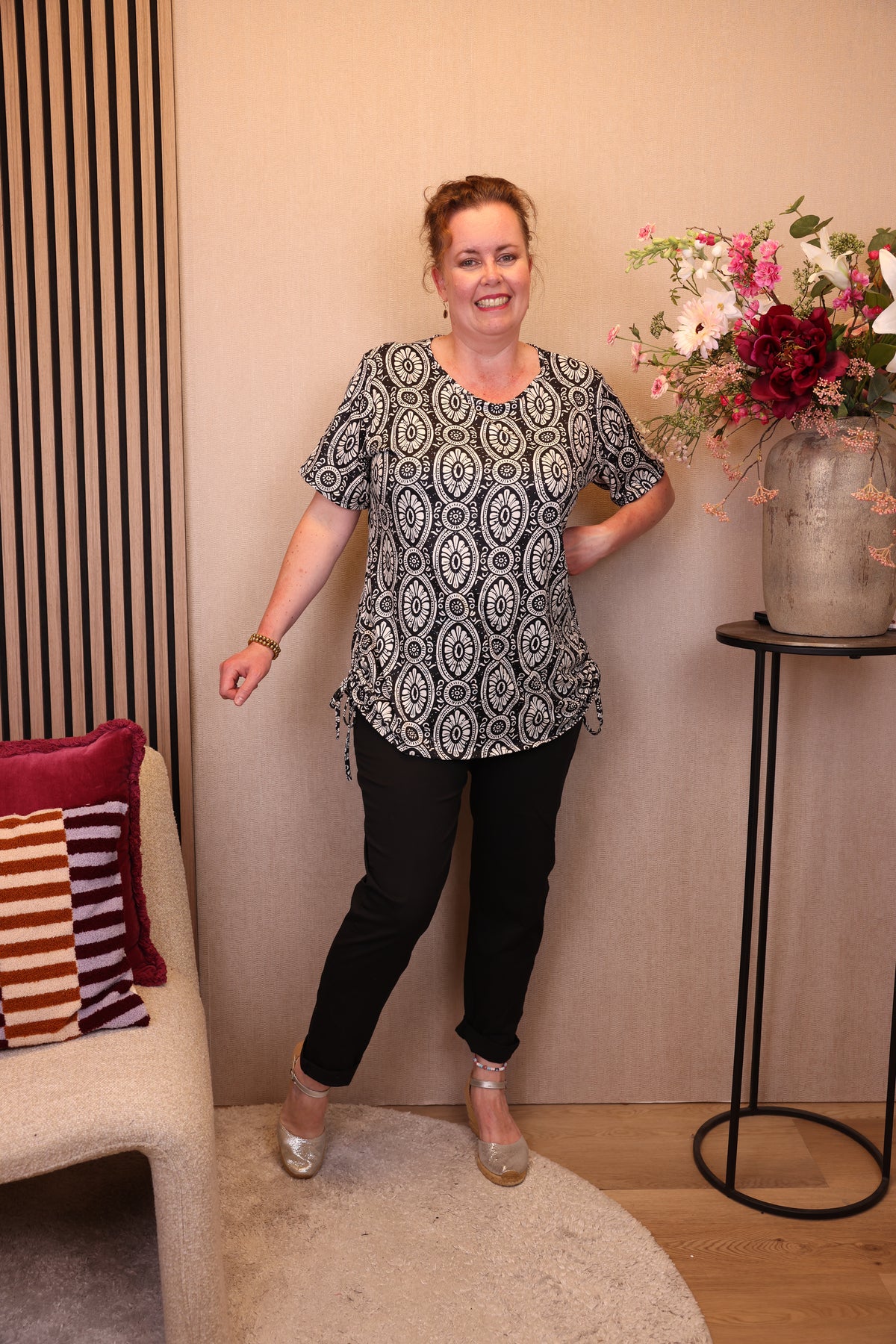 Evi | Top zwart viscose