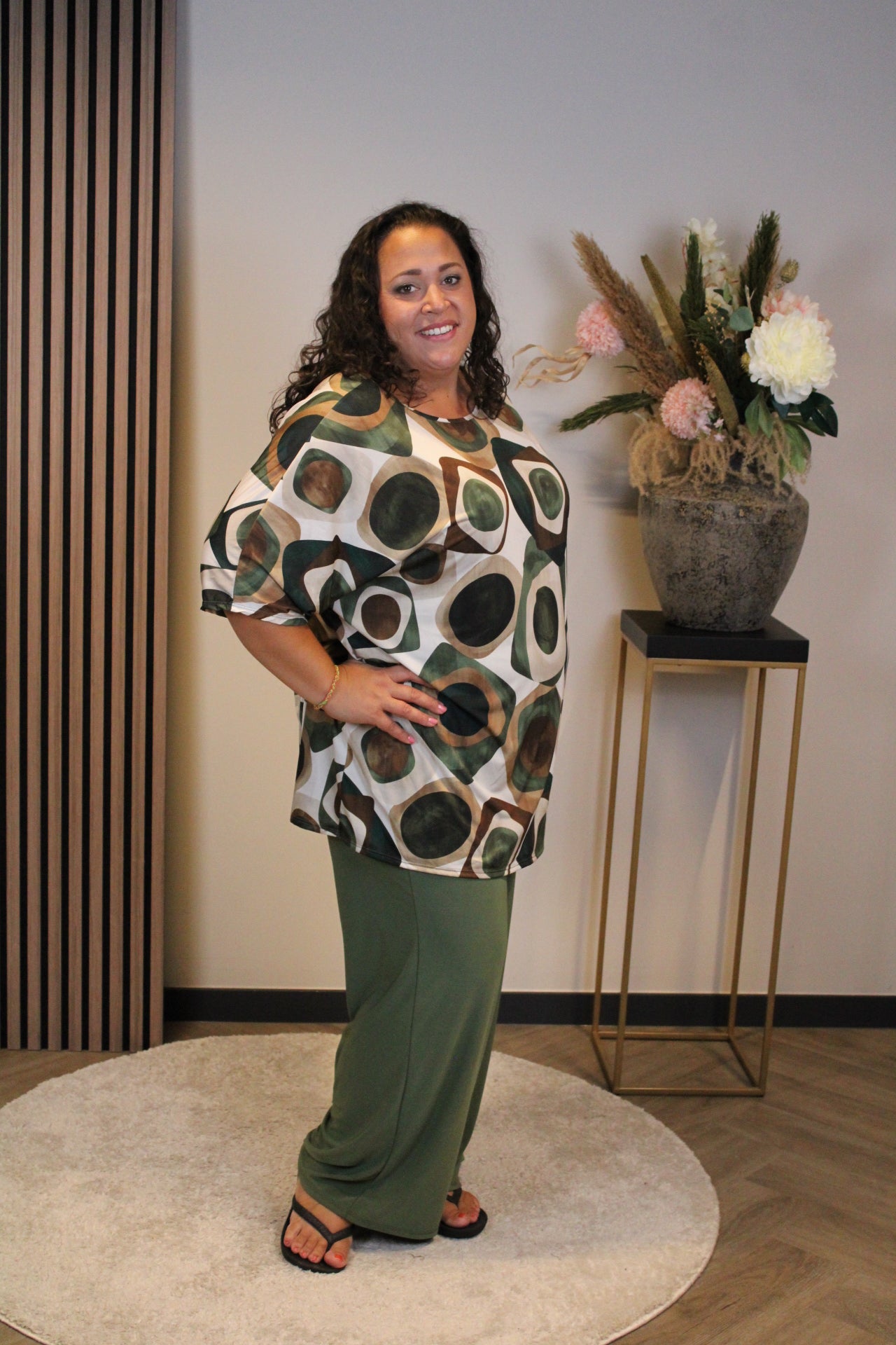 Ivonne | 2 delige set groen 48 t/m 52