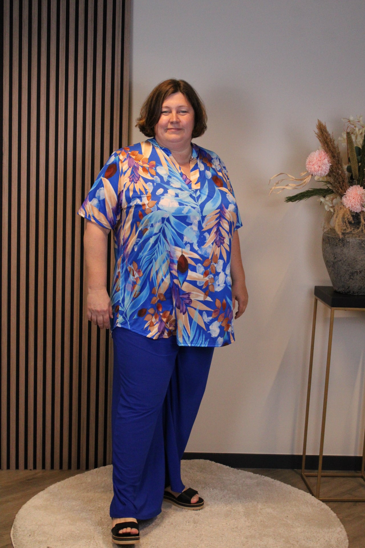 Ilse | Blouse korte mouw 52 t/m 58