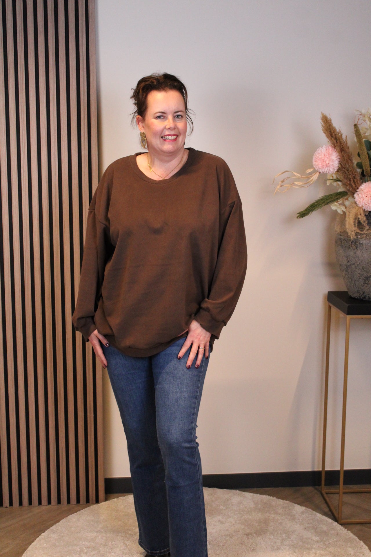 Nova | Zachte trui bruin 40 t/m 44