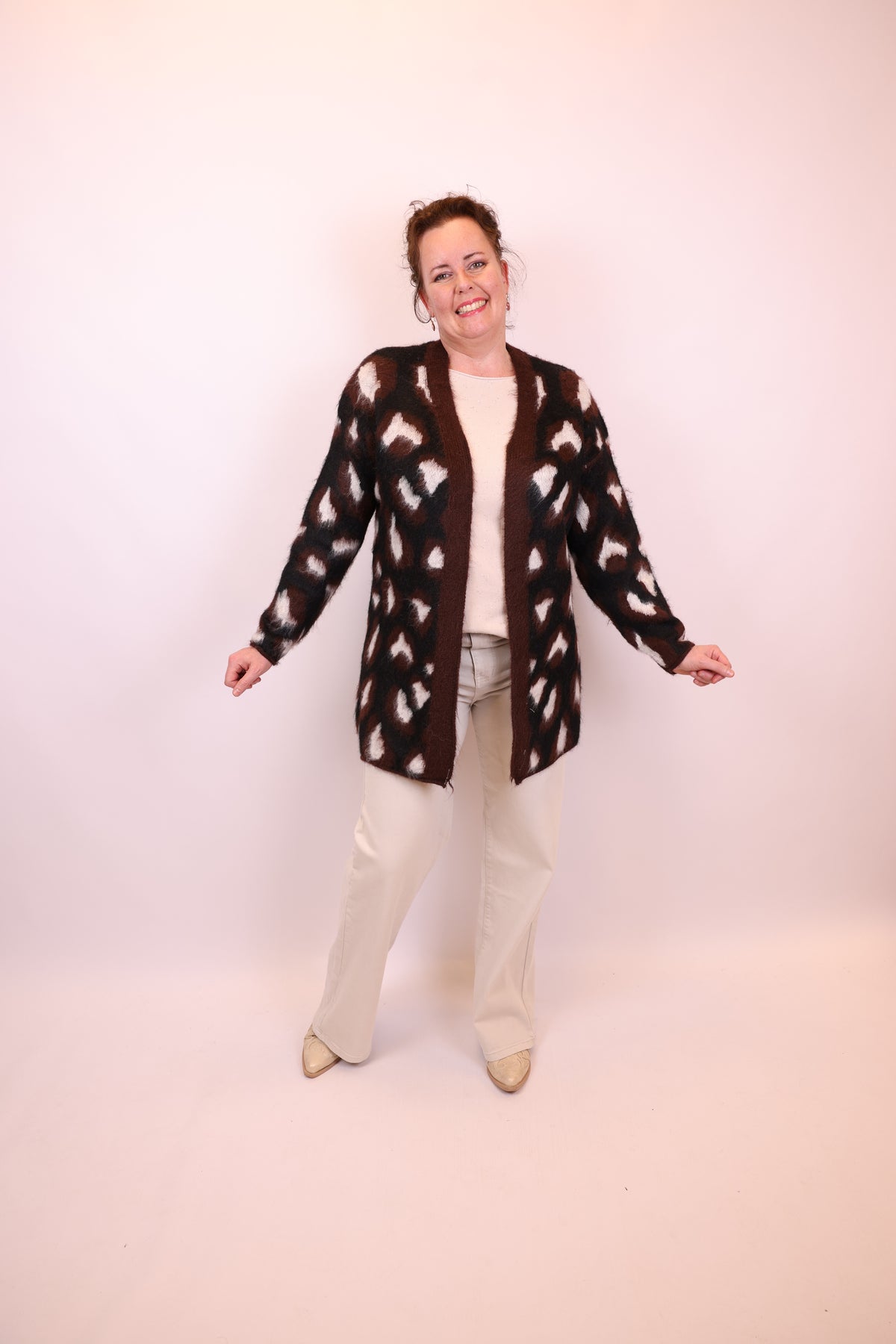 Lina | Vest bruin