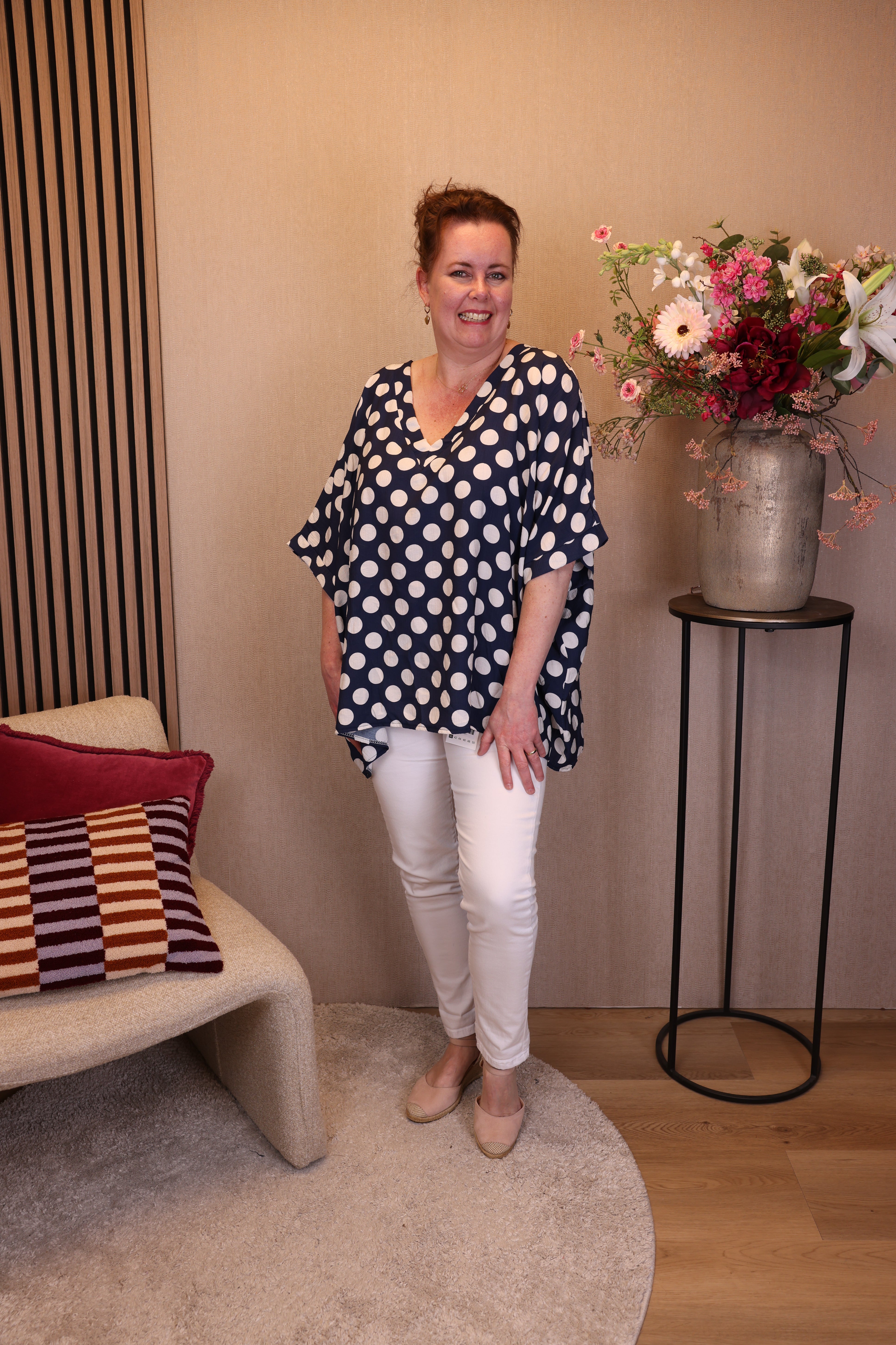 Sofie | Viscose top blauw