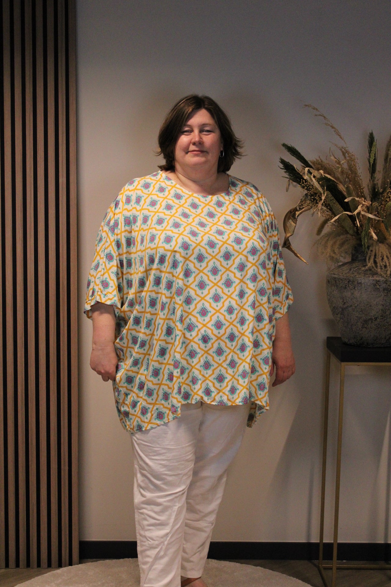 Alexia geel | Blouse 52 t/m 58