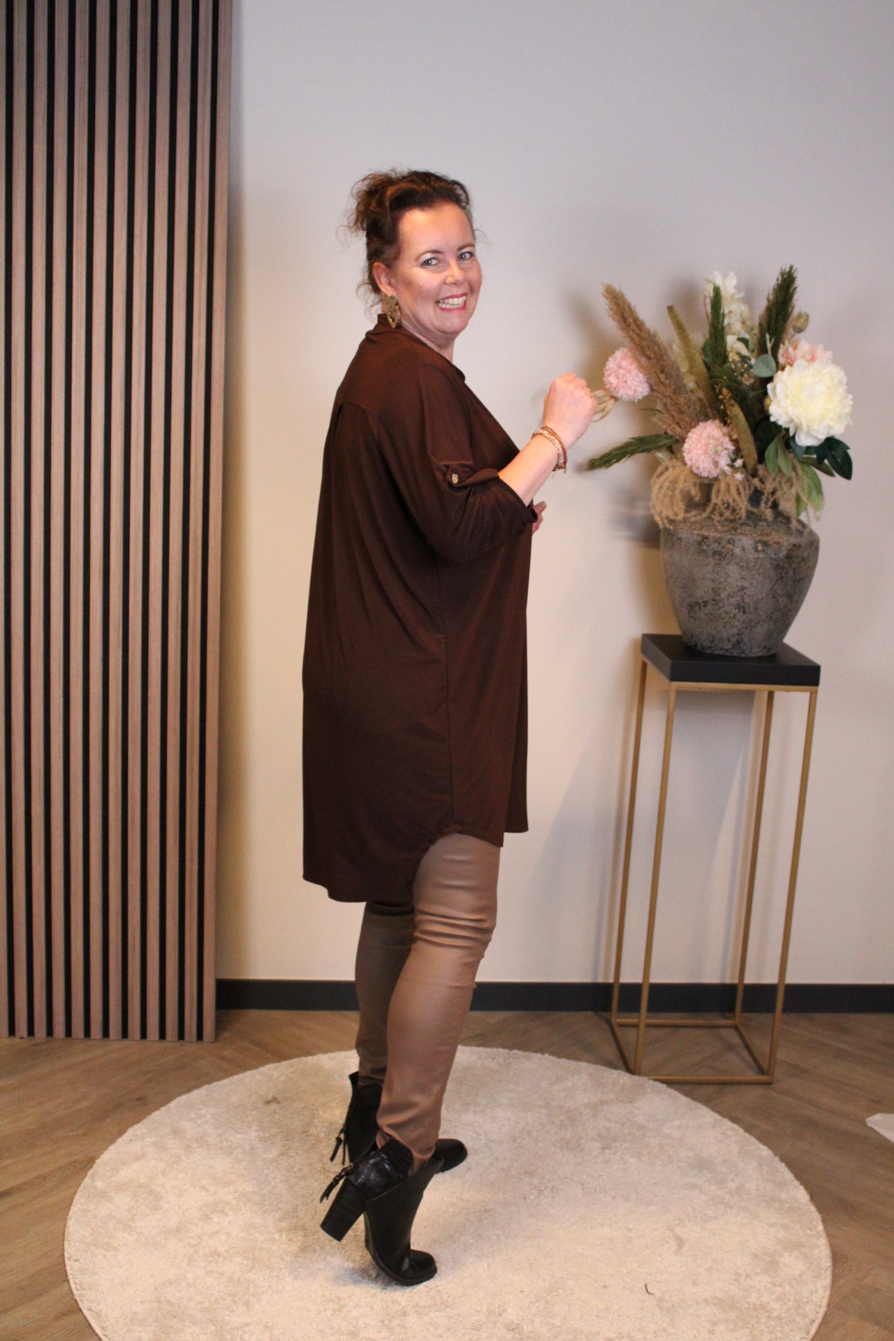 Mila | Tuniek bruin 48 t/m 52