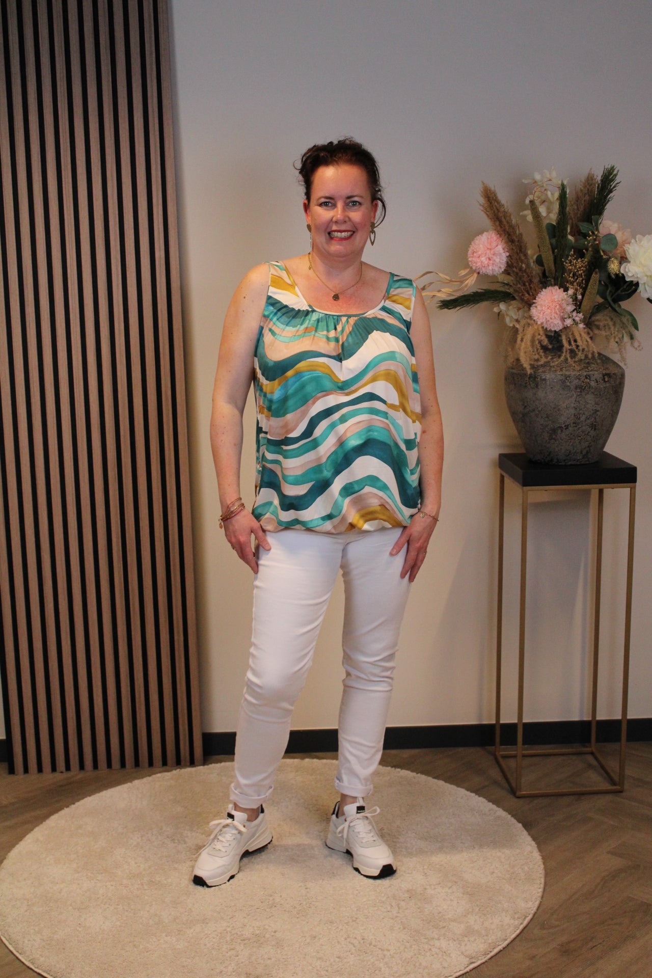 Niene | Top mint korte mouw 48 t/m 52