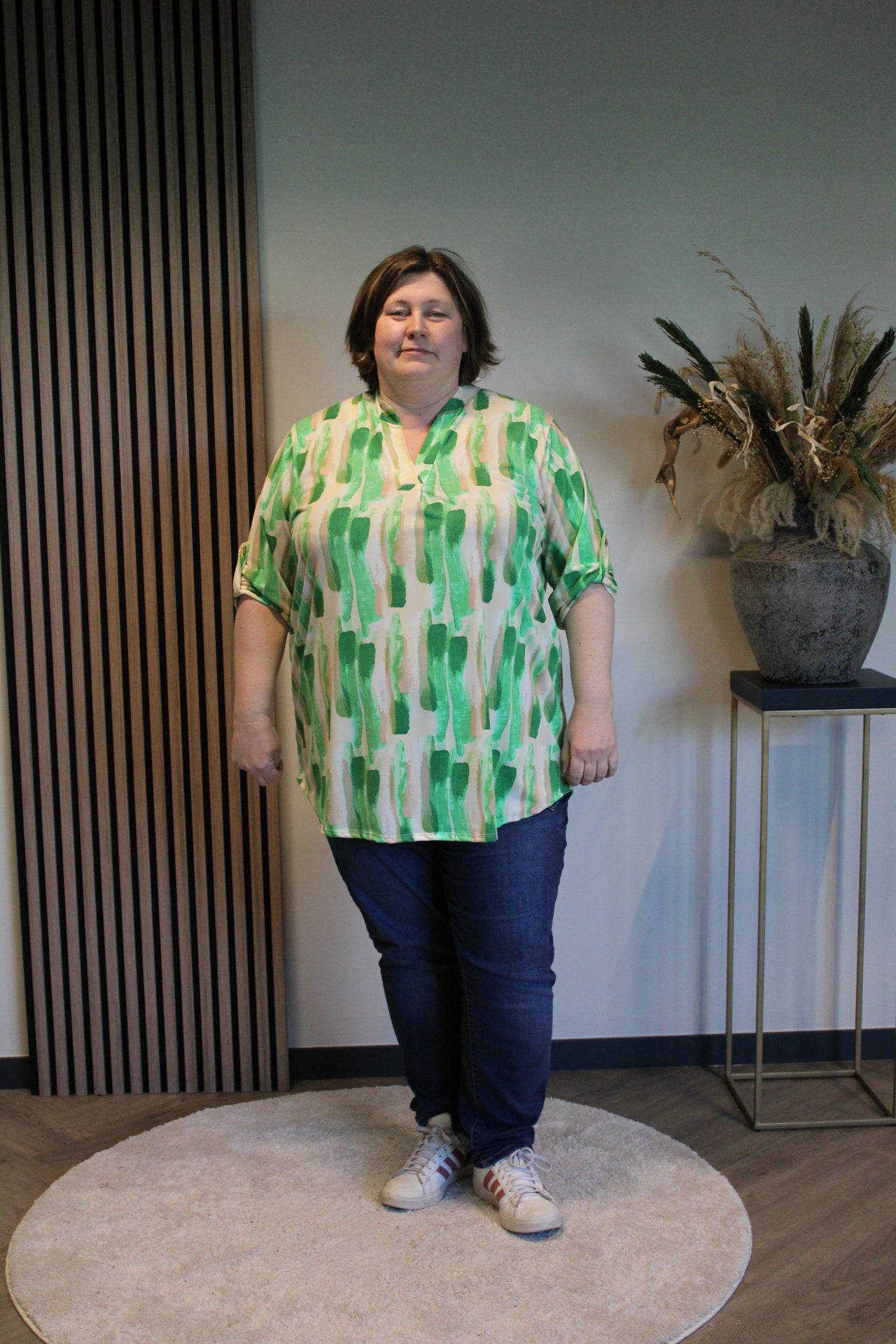 Madelief | Blouse groen 52 t/m 58