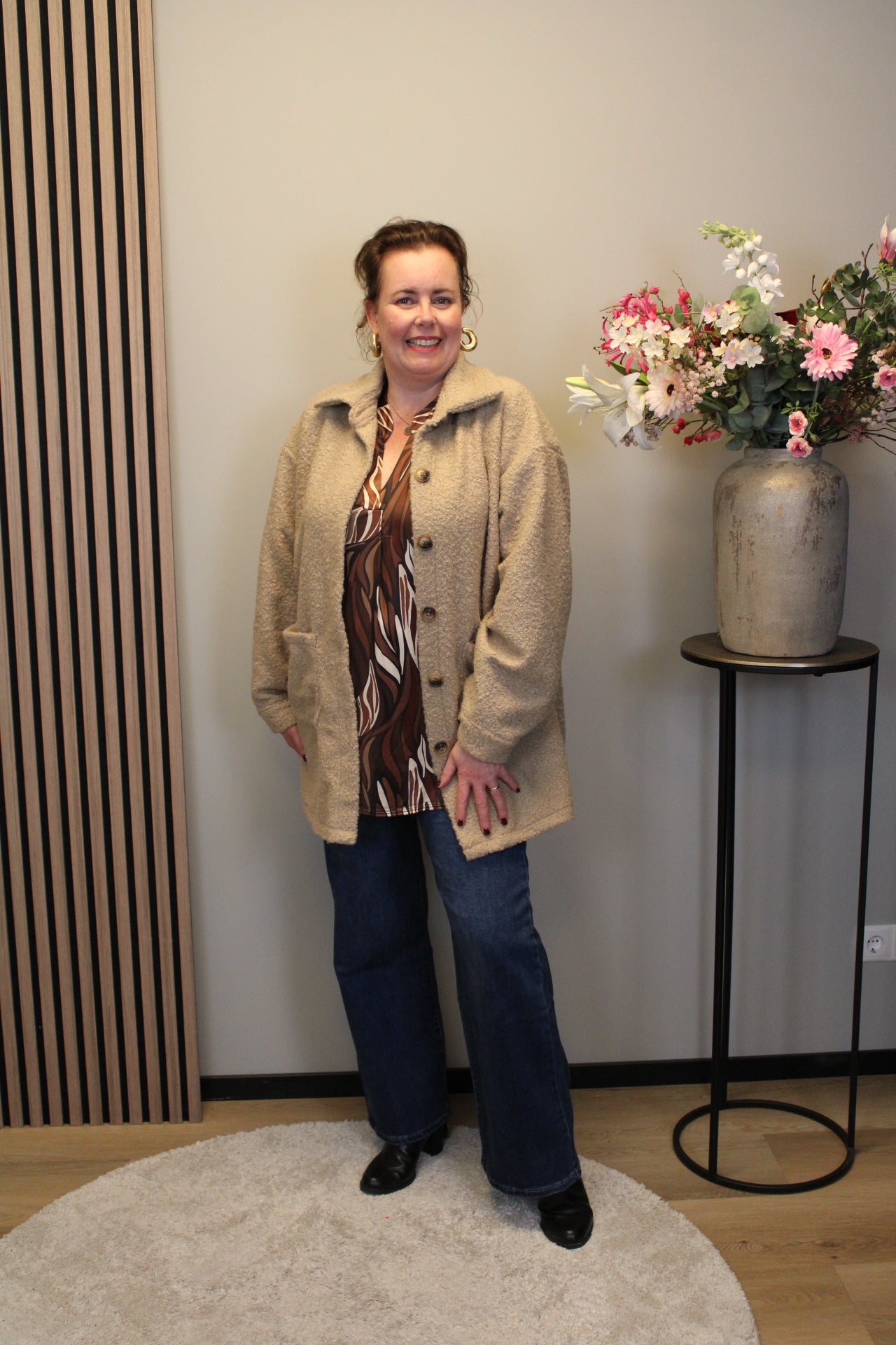 Teddy | Jasje beige 48 t/m 52