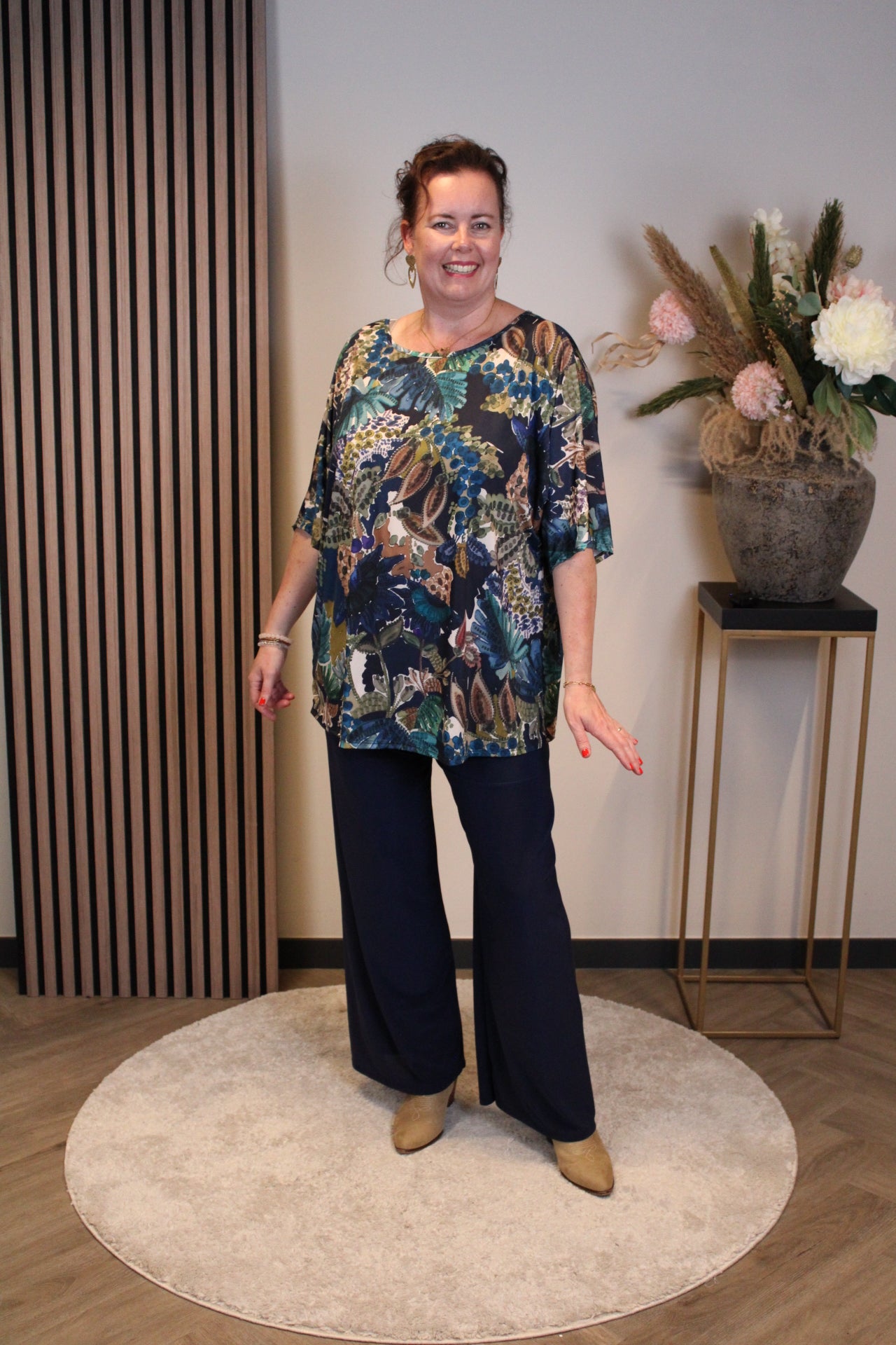 Roos | Top blauw 38 t/m 48