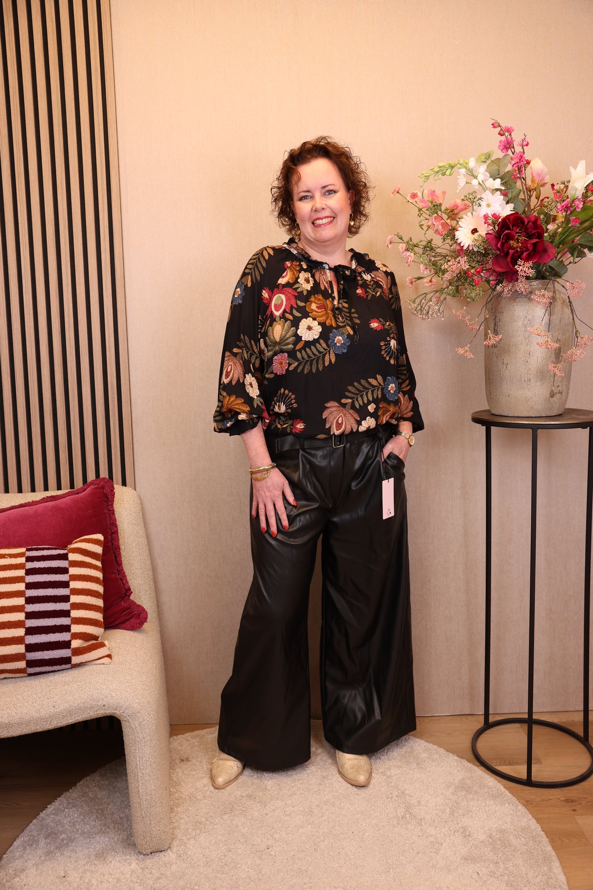Tess | Blouse zwart viscose