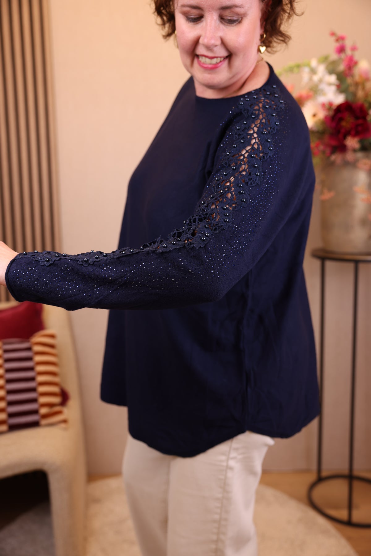 Perla | Trui navy