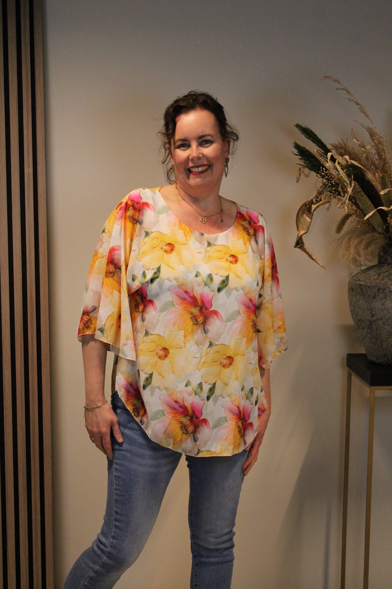 Belle | Blouse geel 36 t/m 44