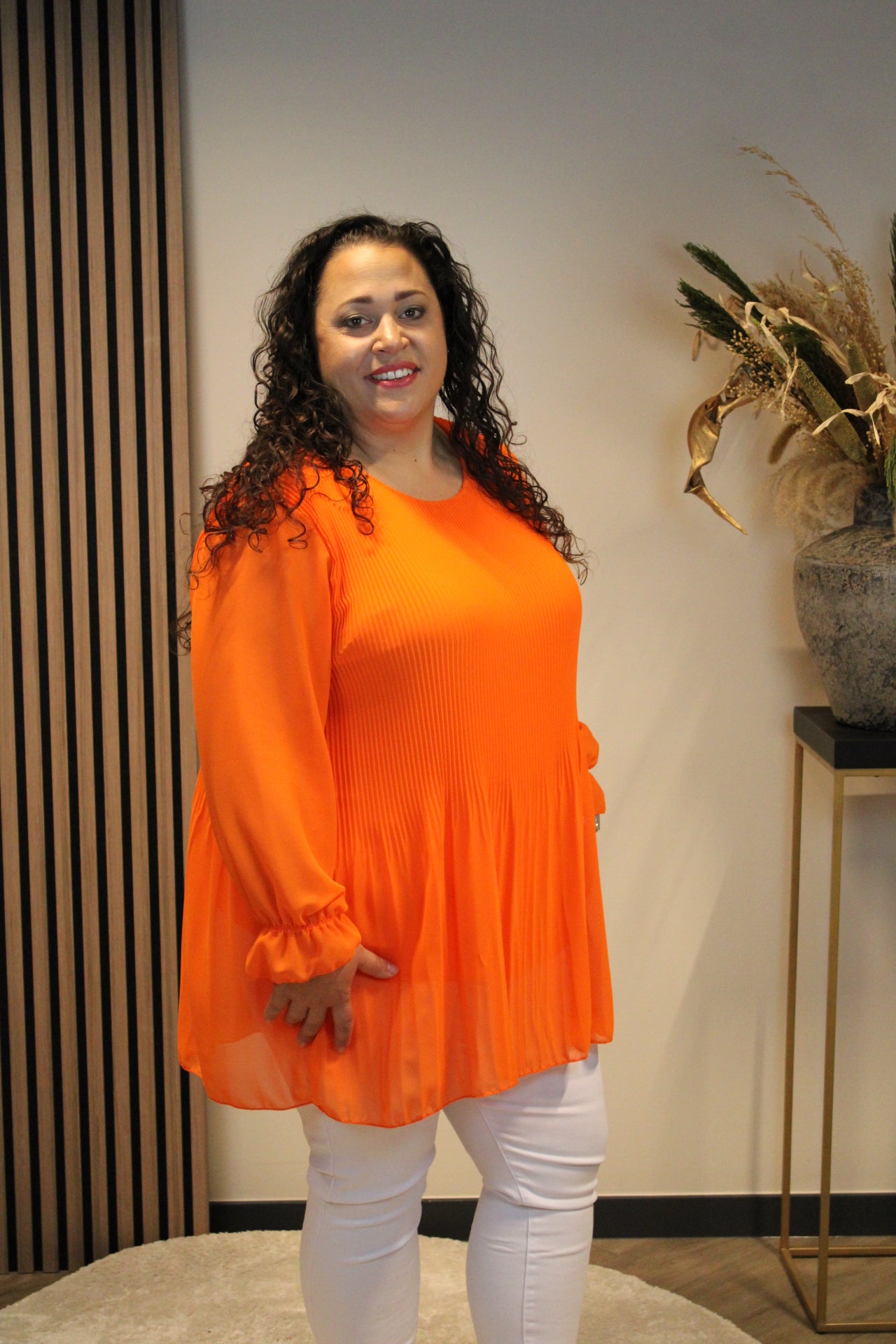 Mabel | Blouse Oranje 44 t/m 52