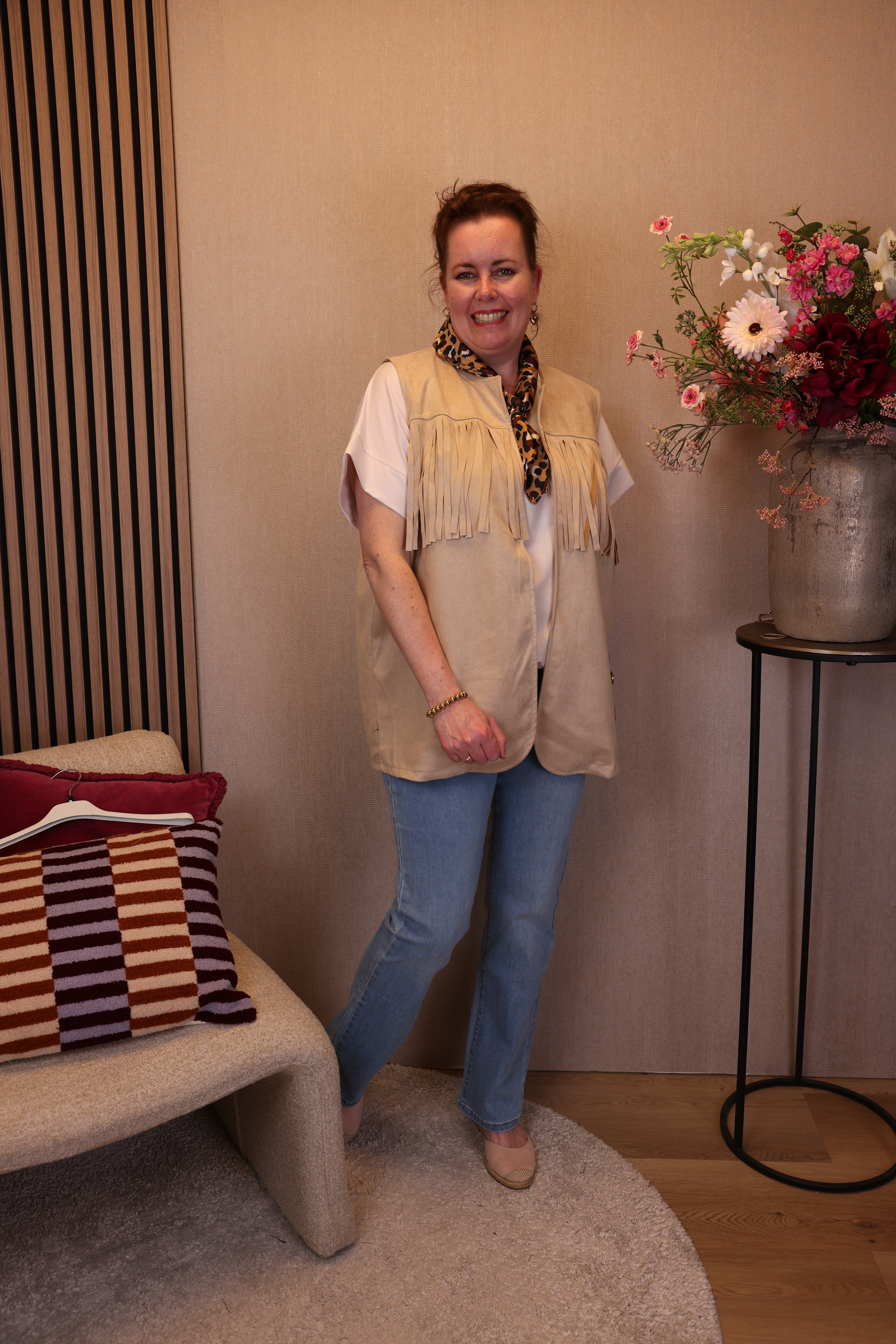 Franja | Gilet beige