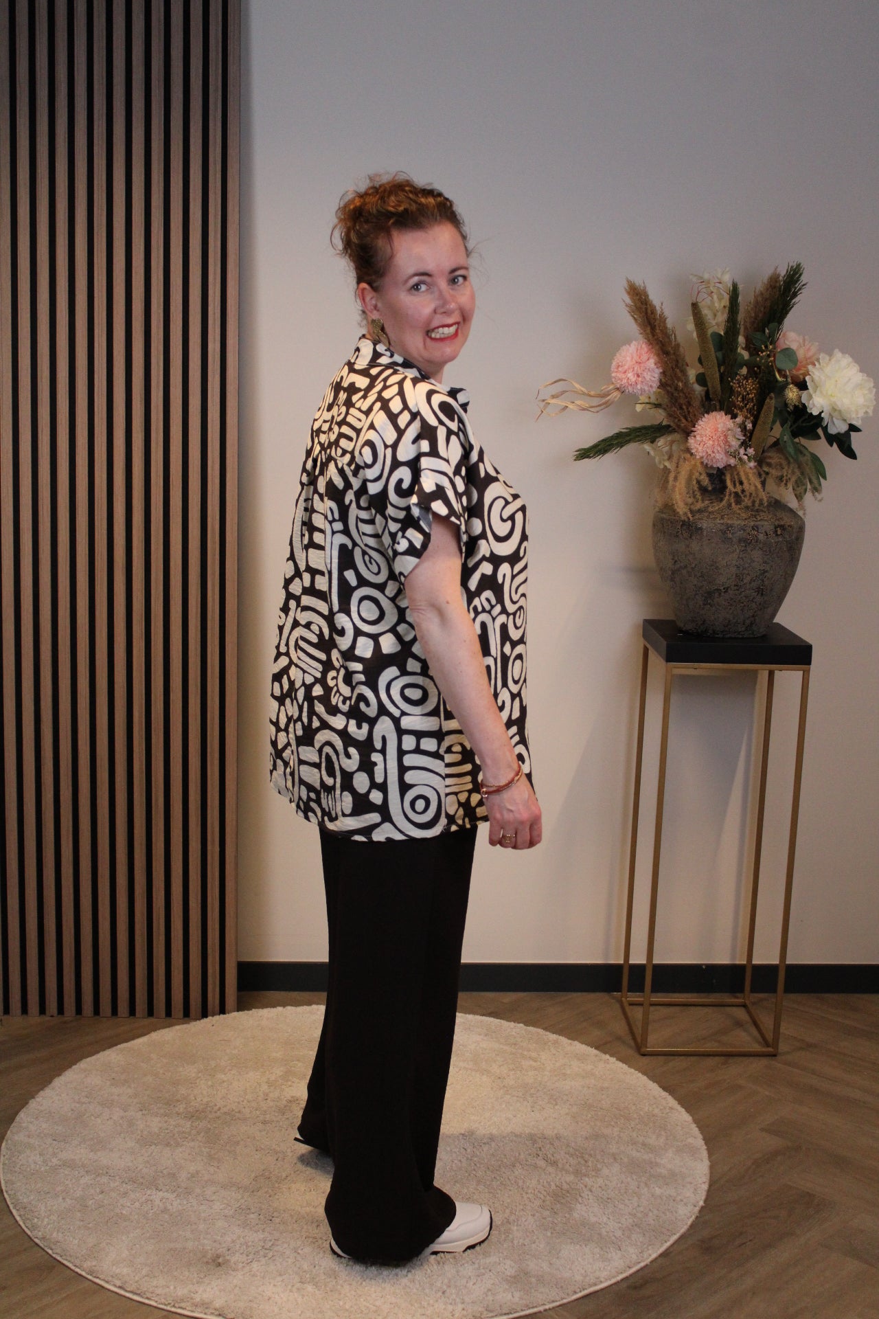 Sanne | top bruin viscose 38 t/m 42