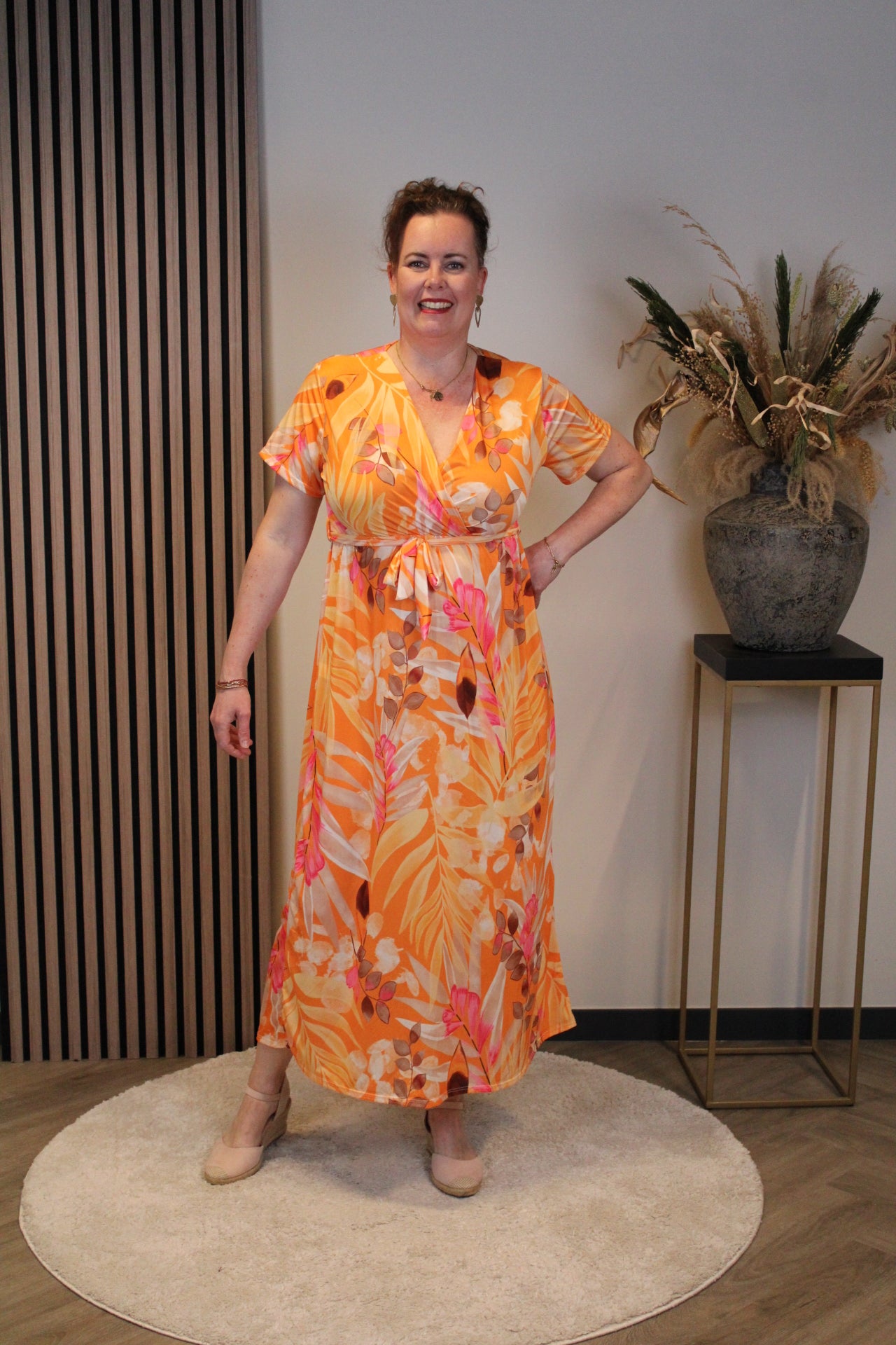 Annabel | Jurk oranje 38 t/m 44