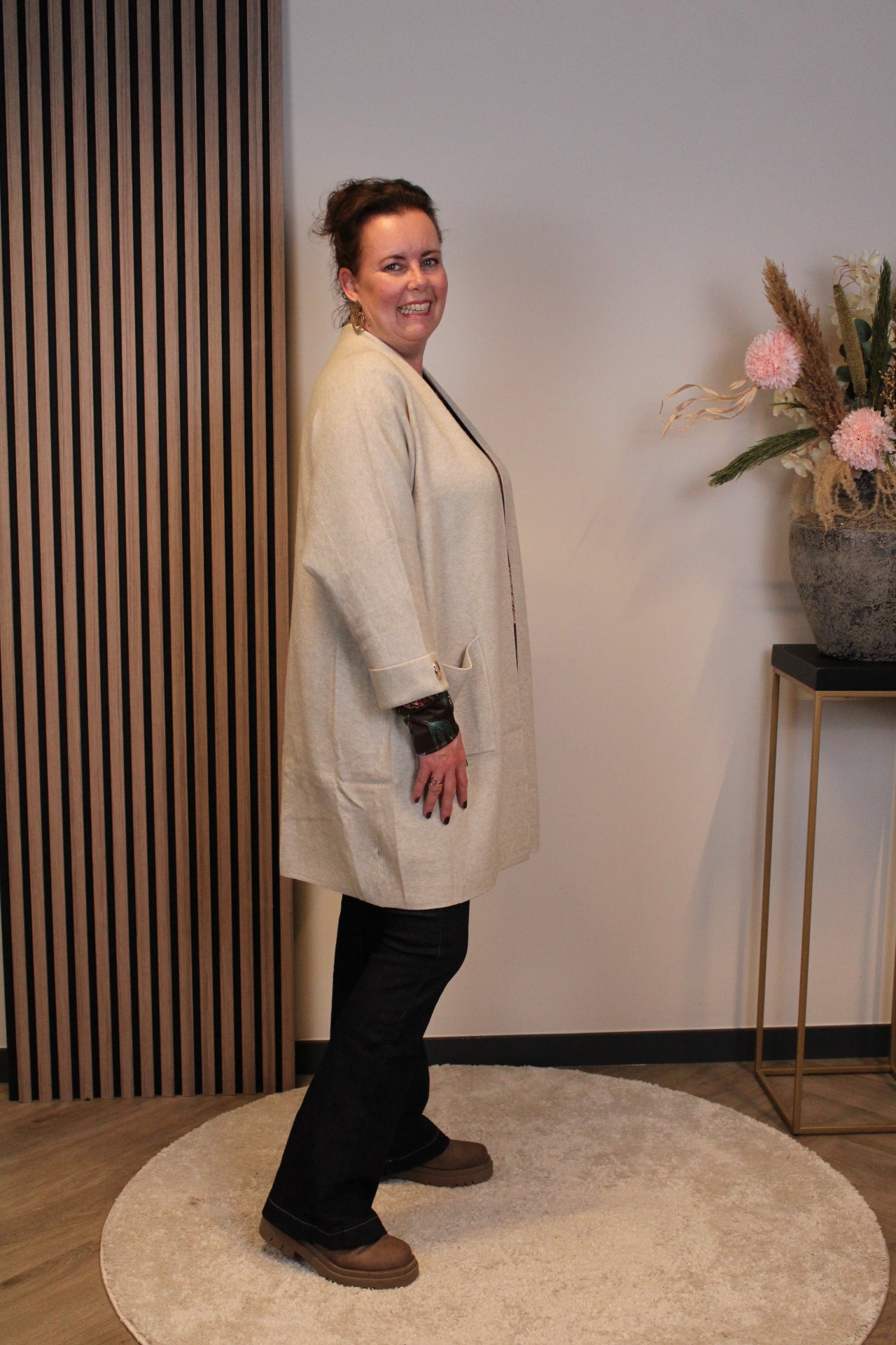 Mae | vest beige 48 t/m 52