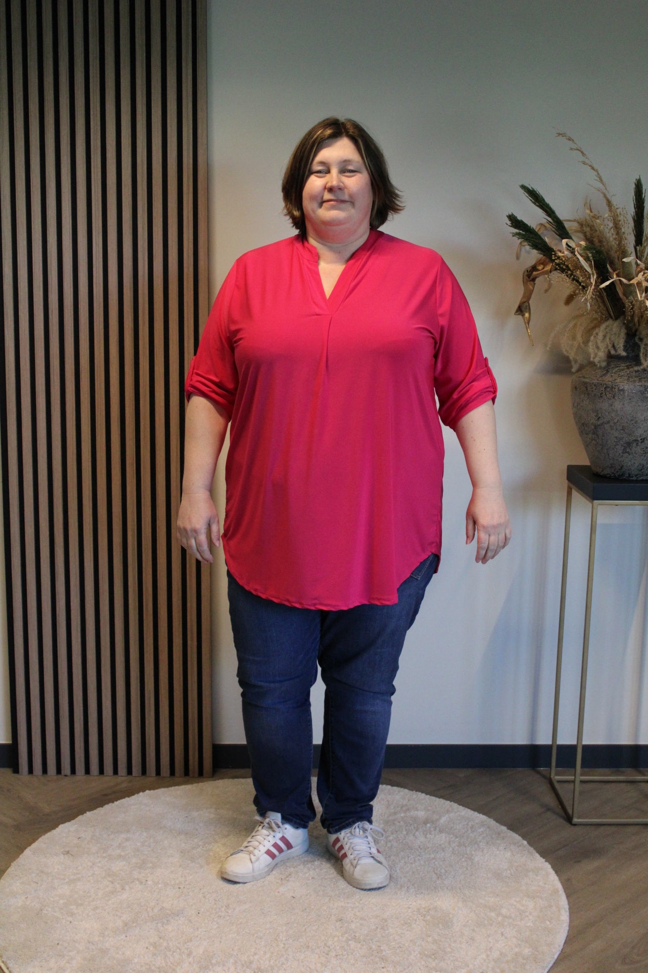 Mara | Blouse roze  52 t/m 58