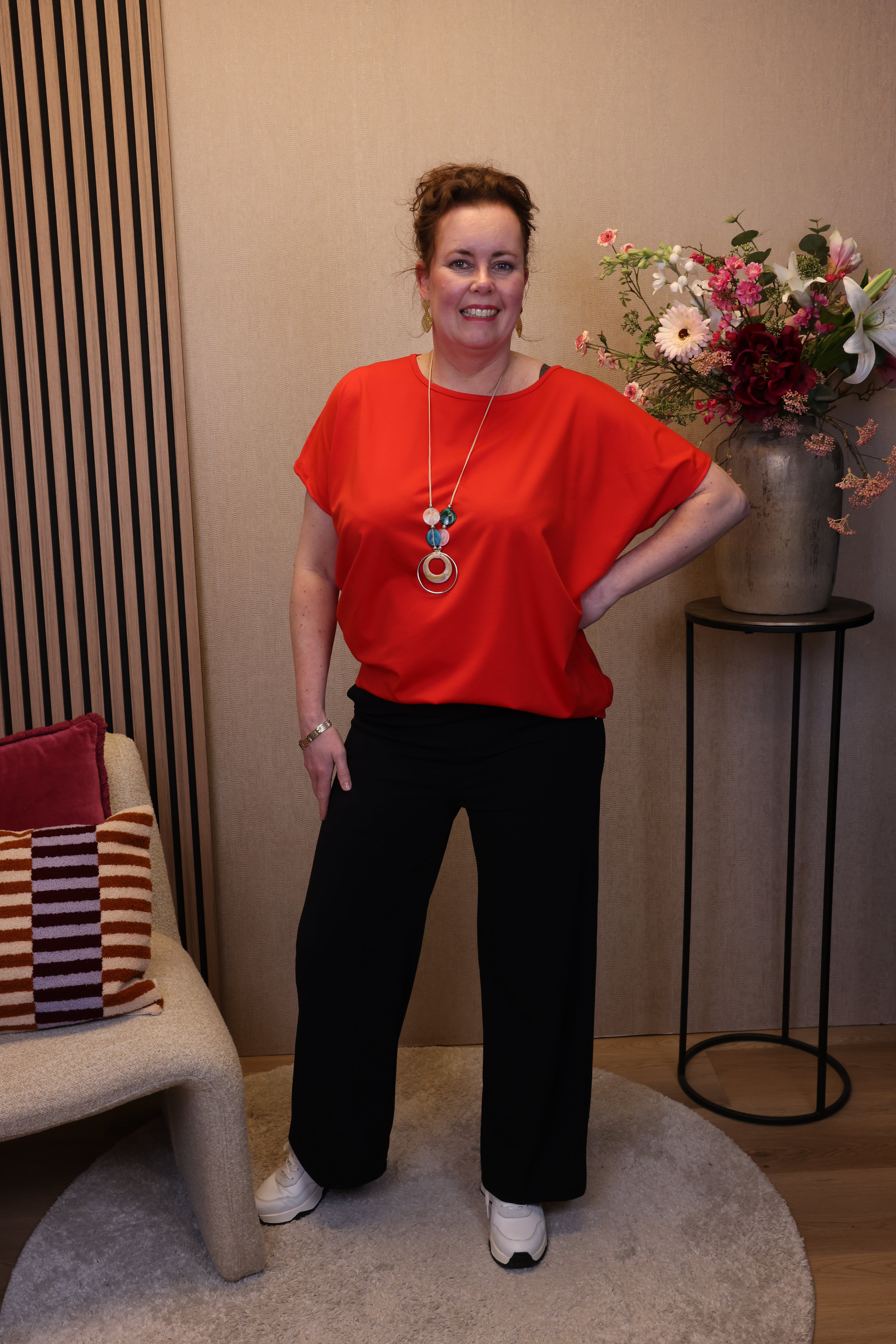 Linda | Broek zwart viscose
