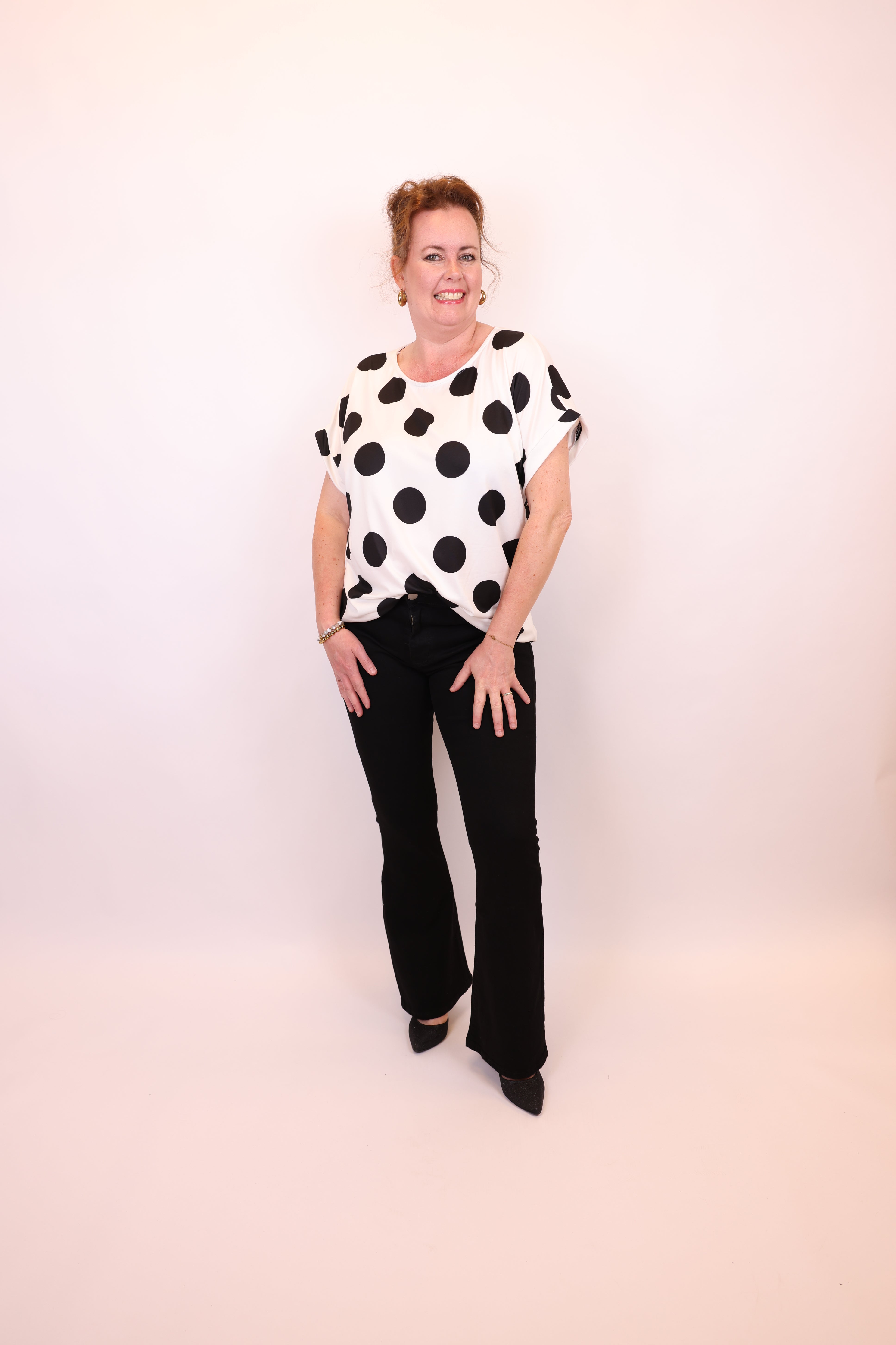 Judy zwart | Flared Jeans 38 - 48