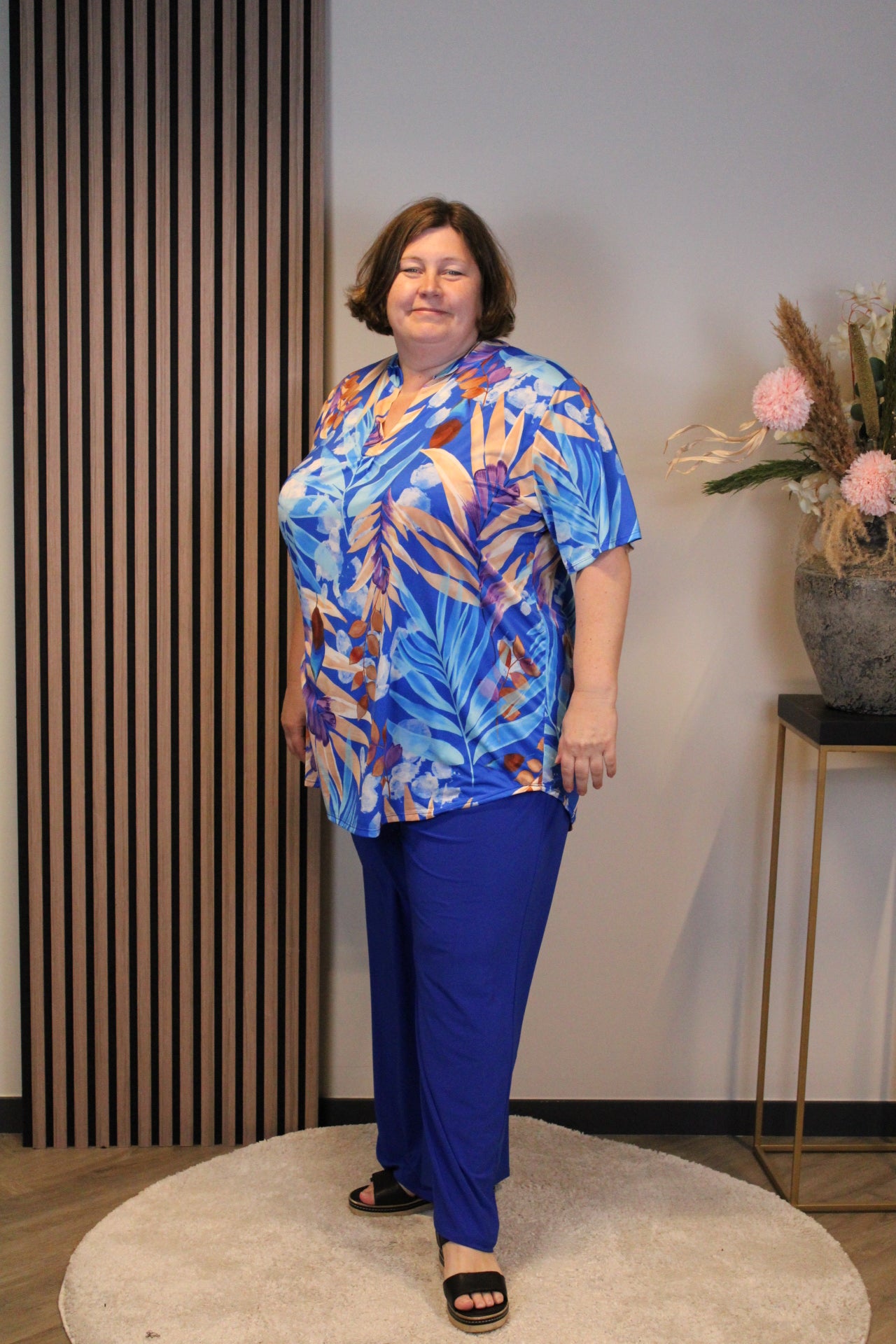 Ilse | Blouse korte mouw 52 t/m 58