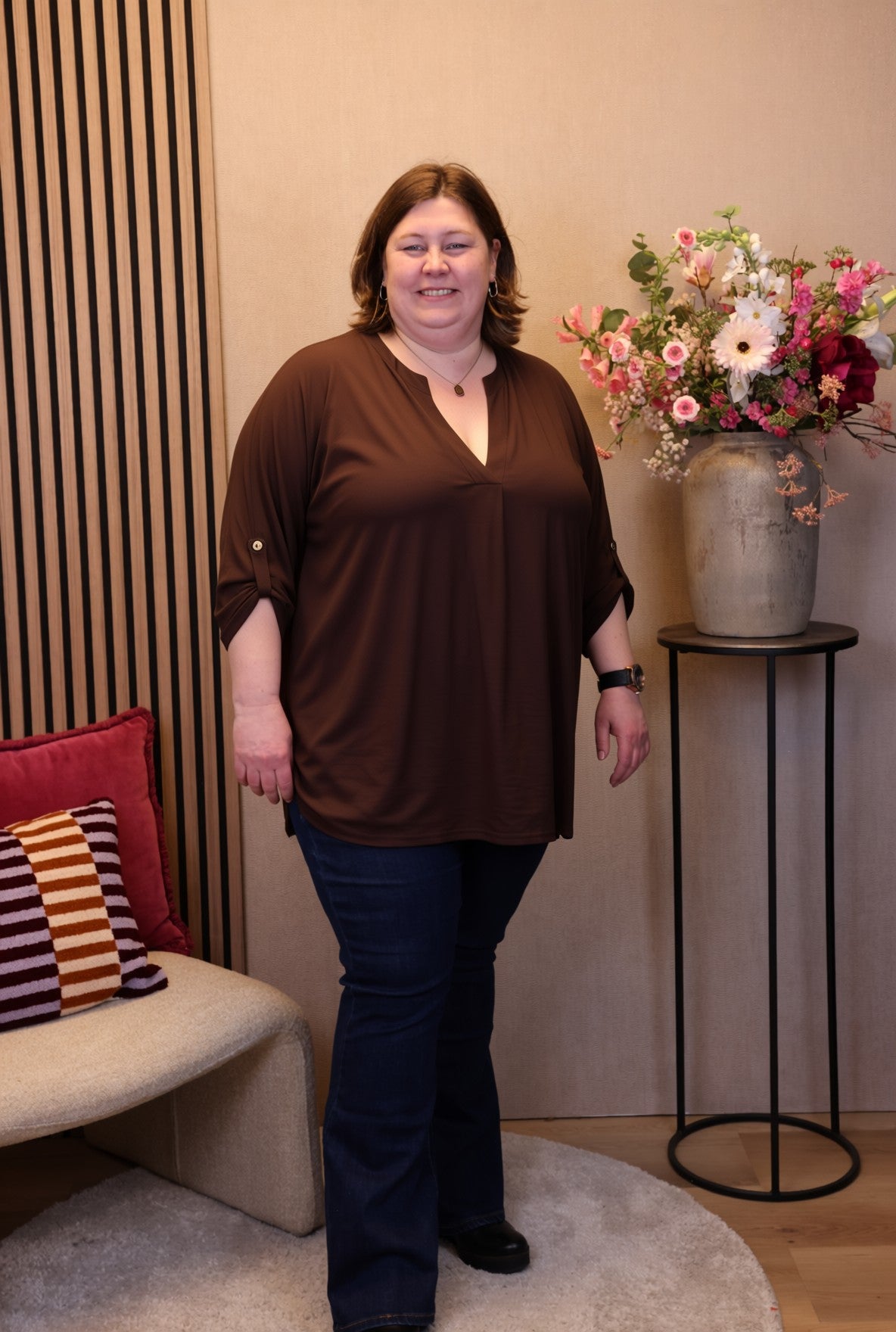Mara | Blouse bruin