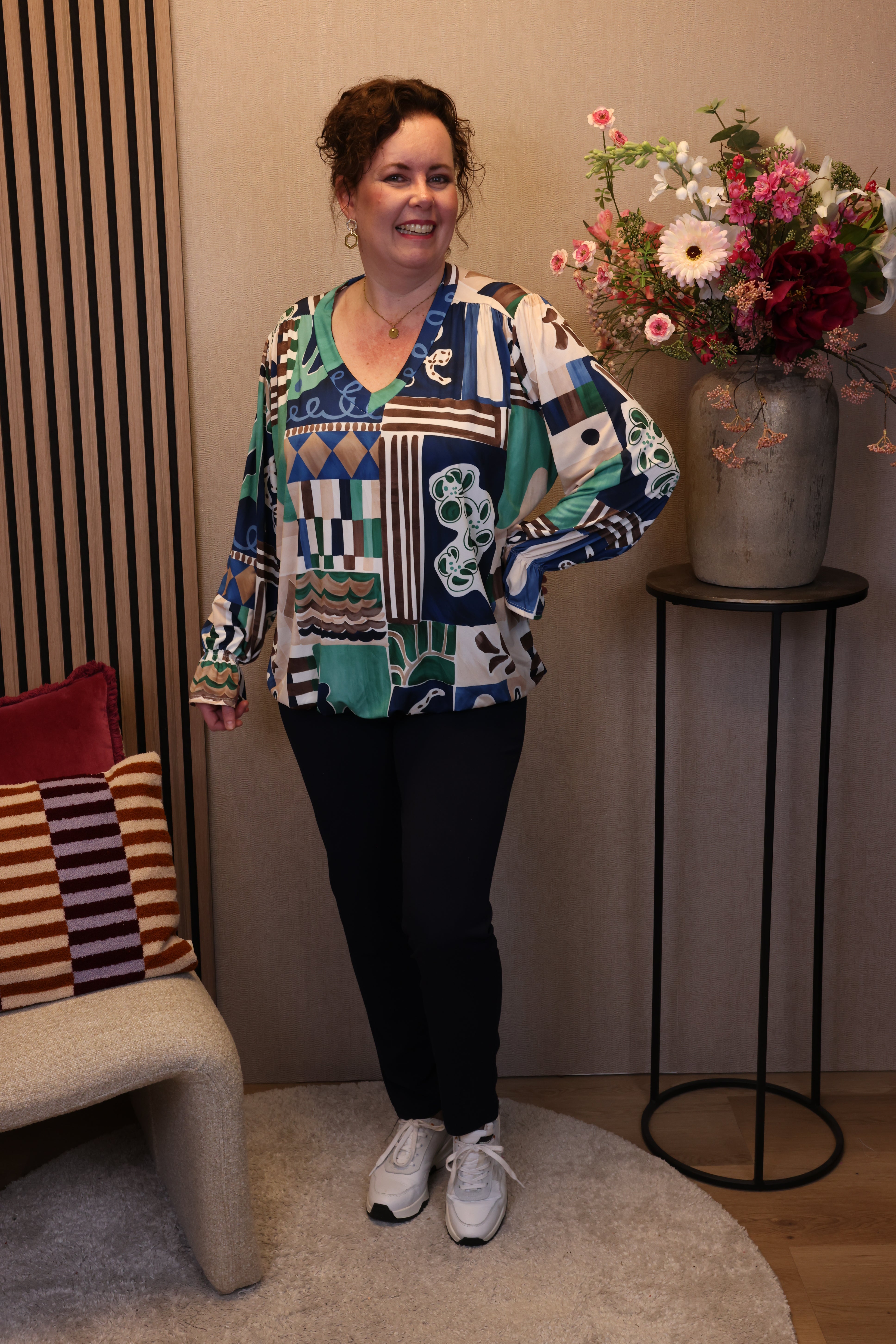 Fenke | Ballon top blauw