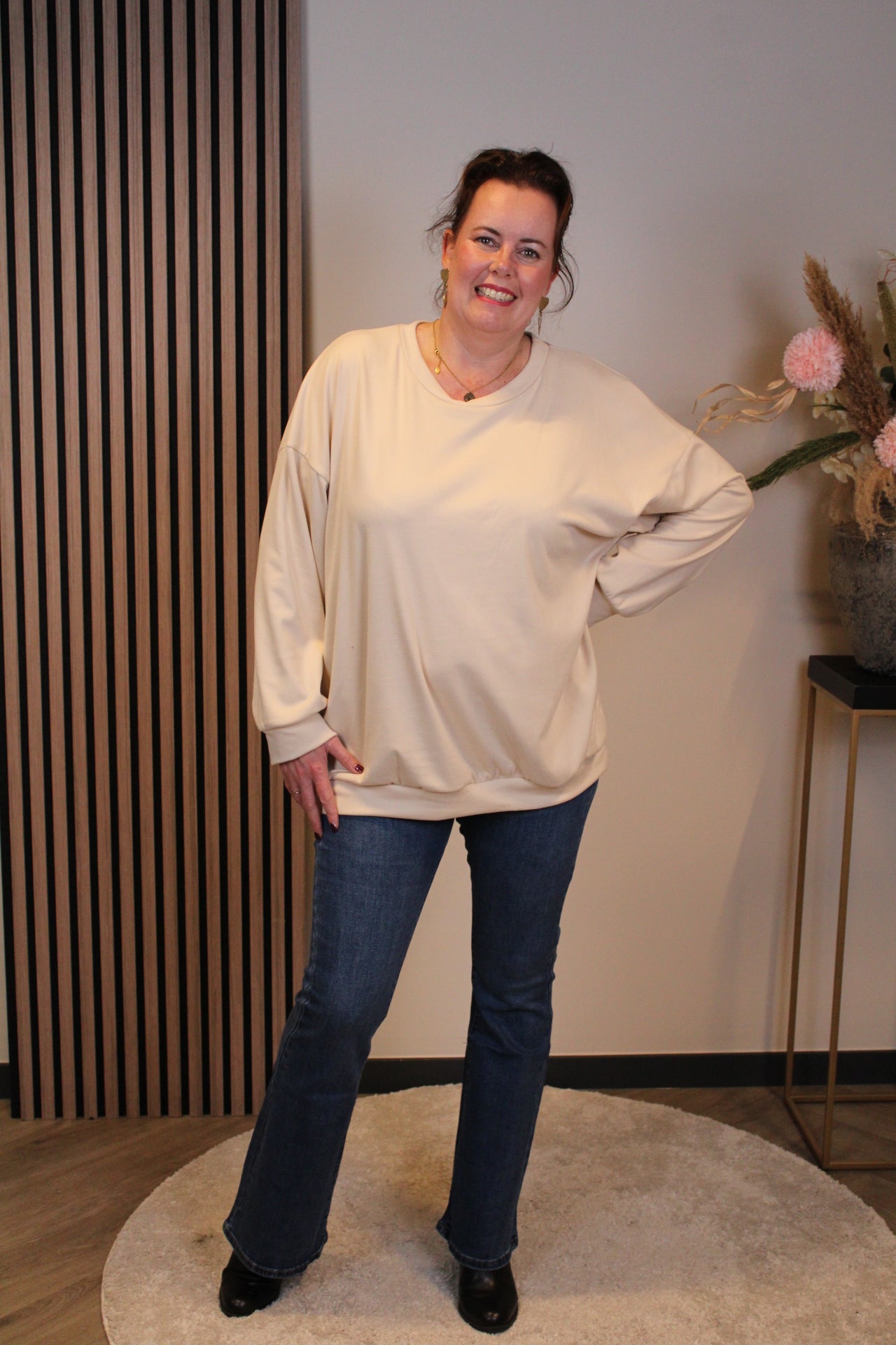 Nova | Zachte trui beige 40 t/m 44