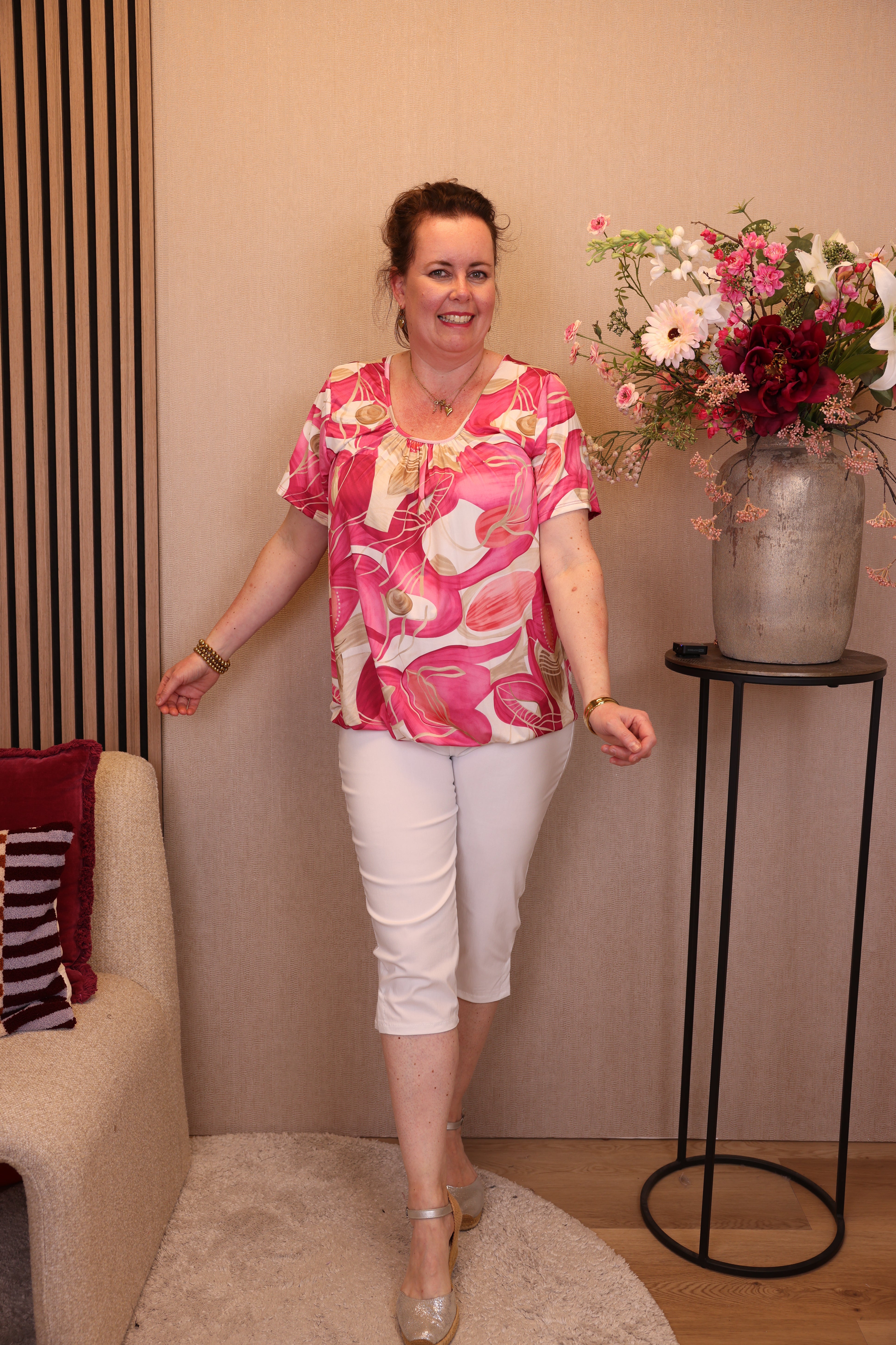 Mieke | Ballon top roze