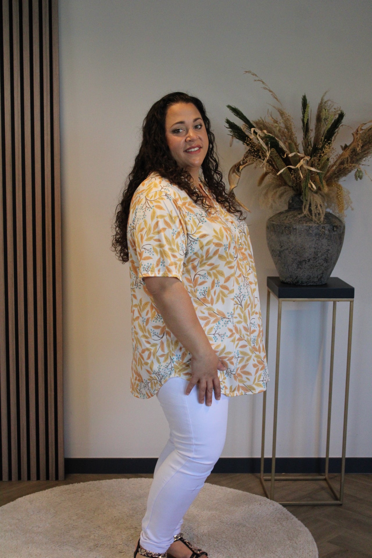 Yinte | Blouse korte mouw 48 t/m 52