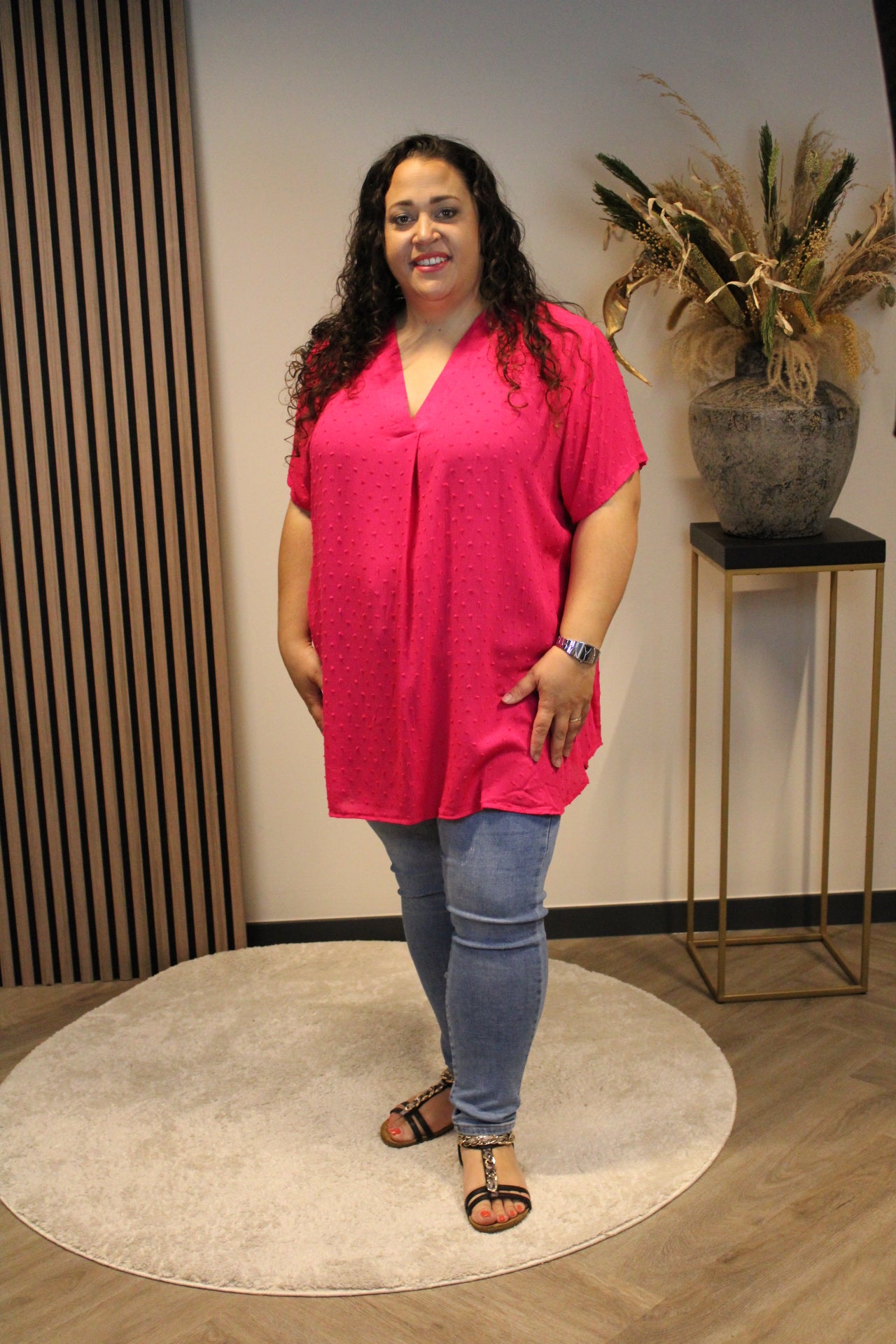 Rosalie | Blouse Roze 48 t/m 52