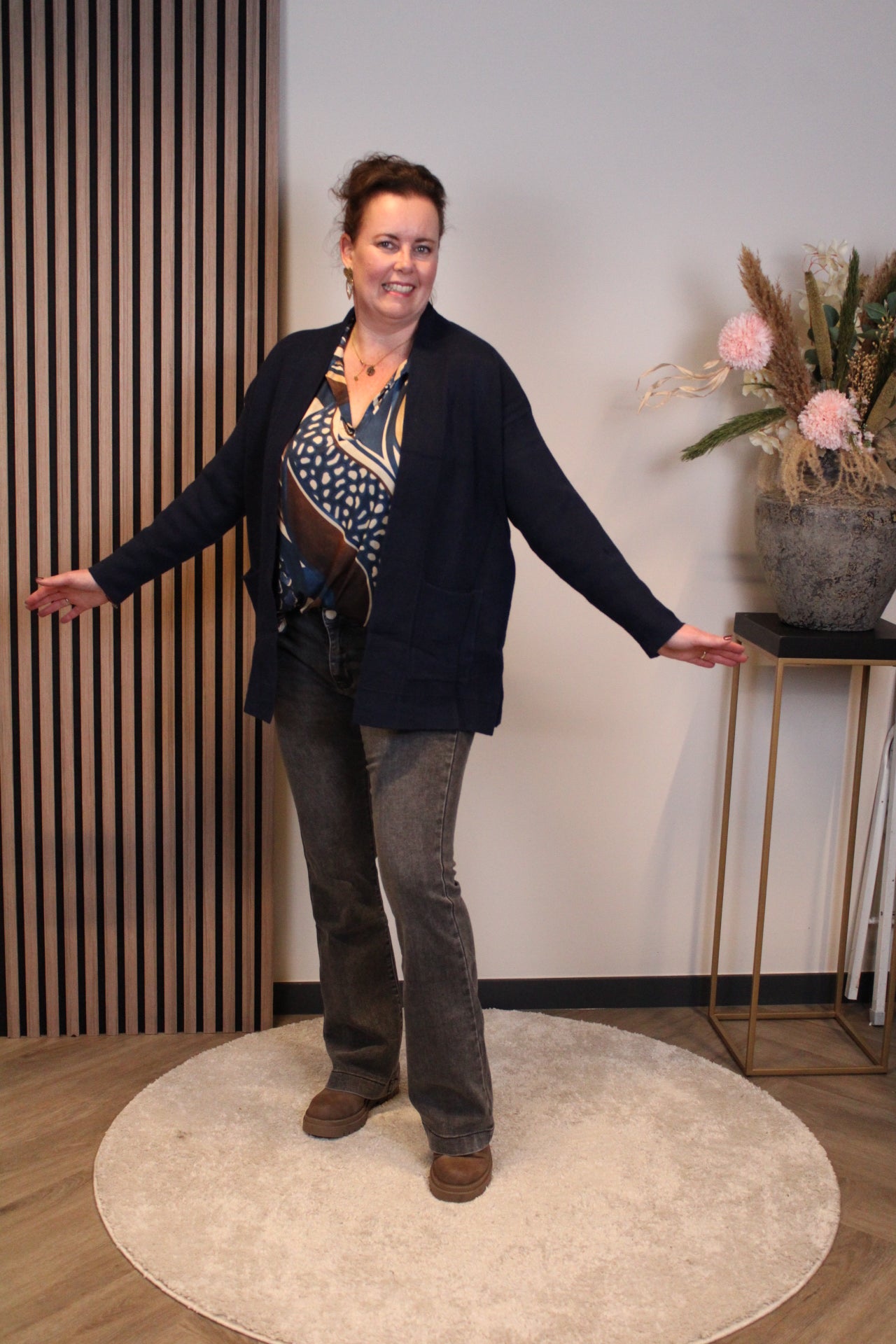 Esmée | vest navy 38 t/m 42