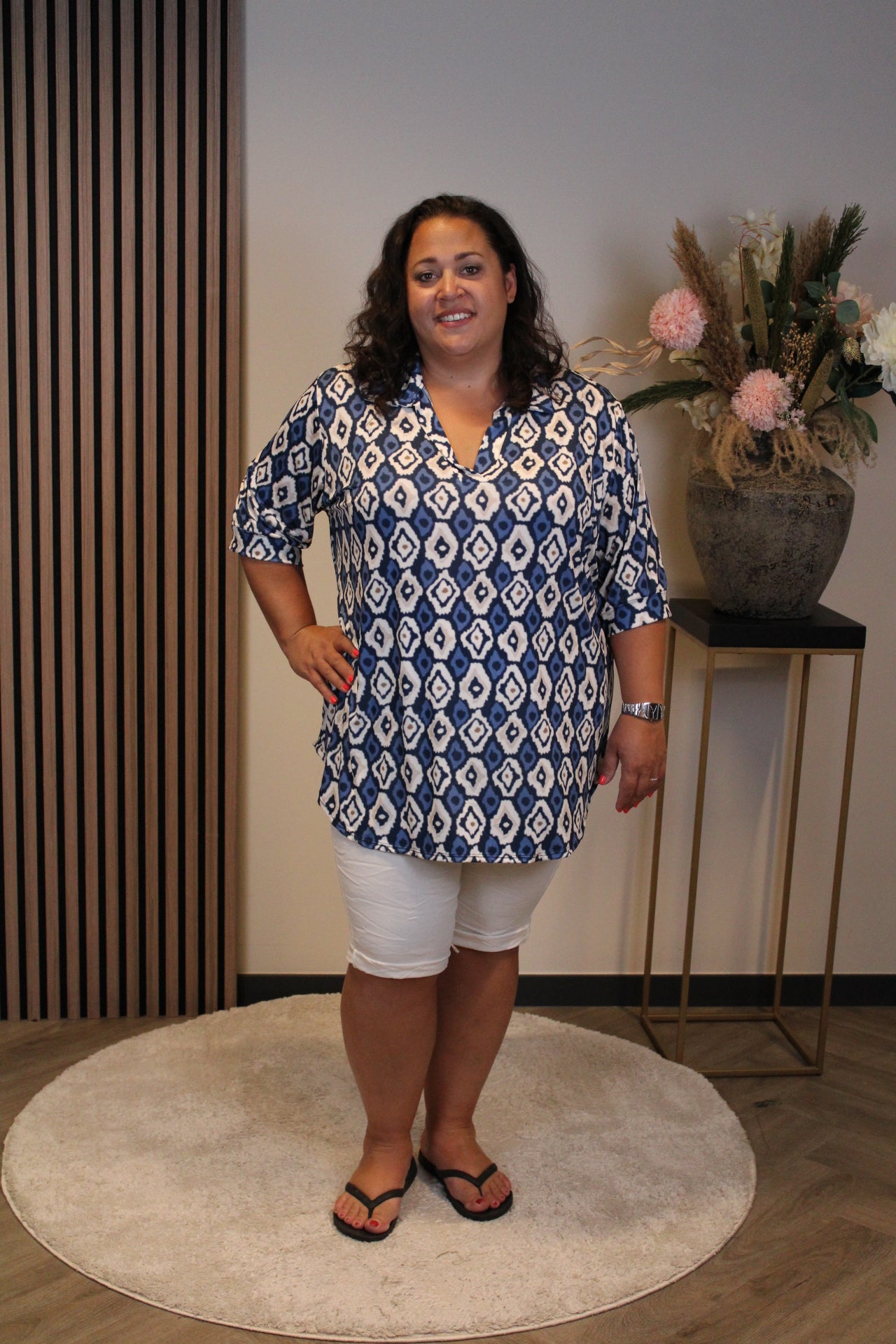 Noemi | Blouse met kraagje 48 t/m 52