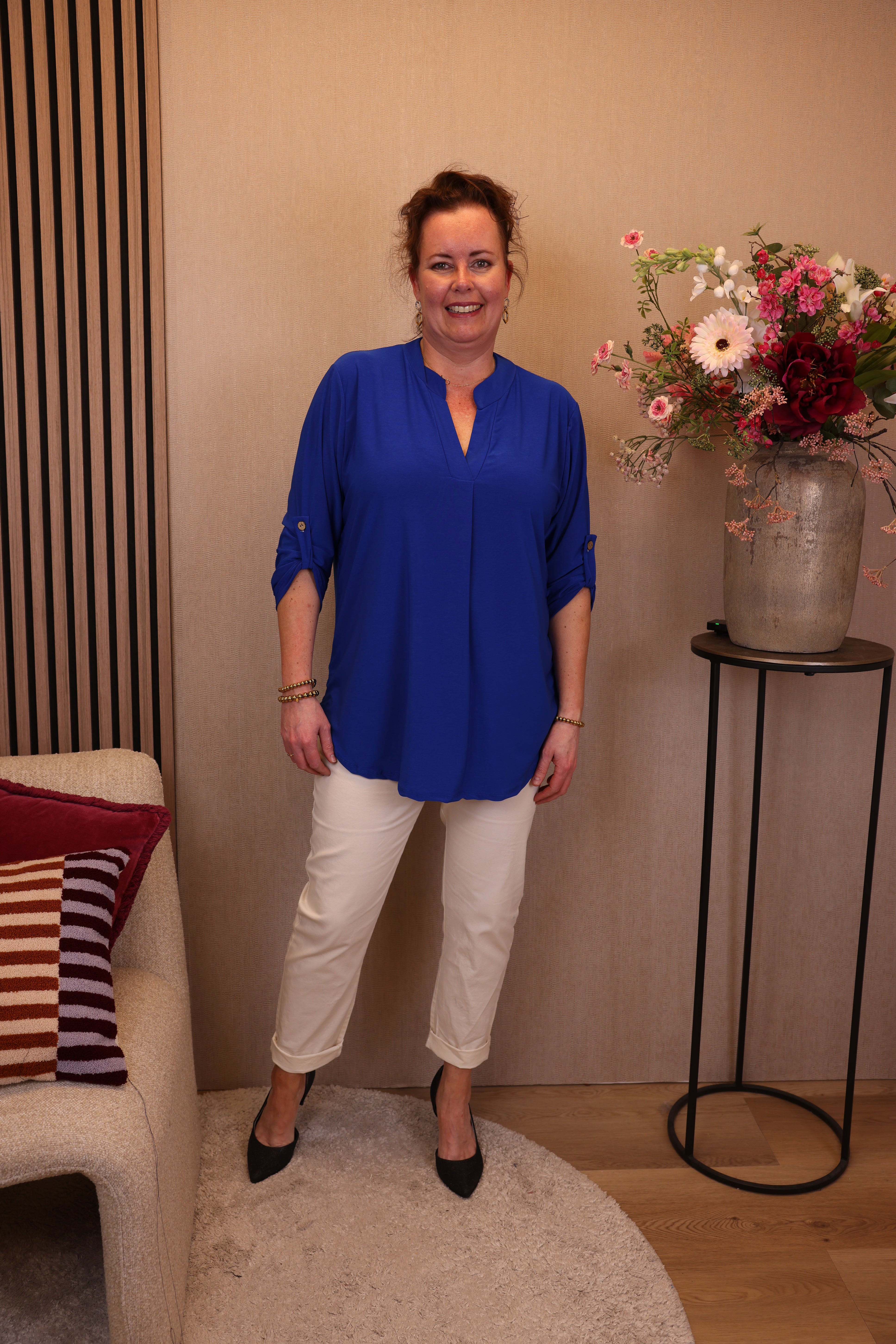 Mara | Blouse kobalt