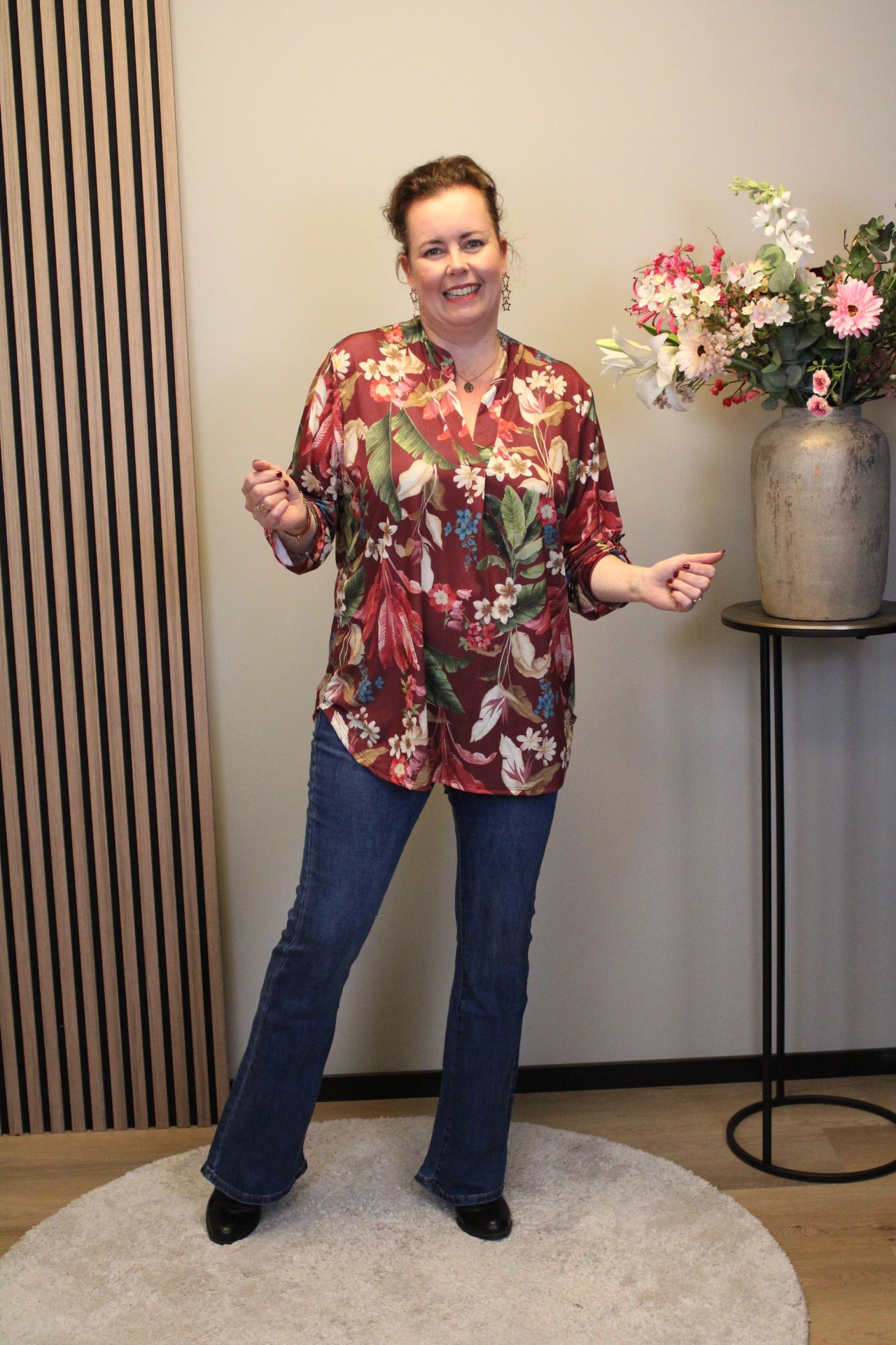 Elise | Blouse roze lange mouw 38 t/m 48