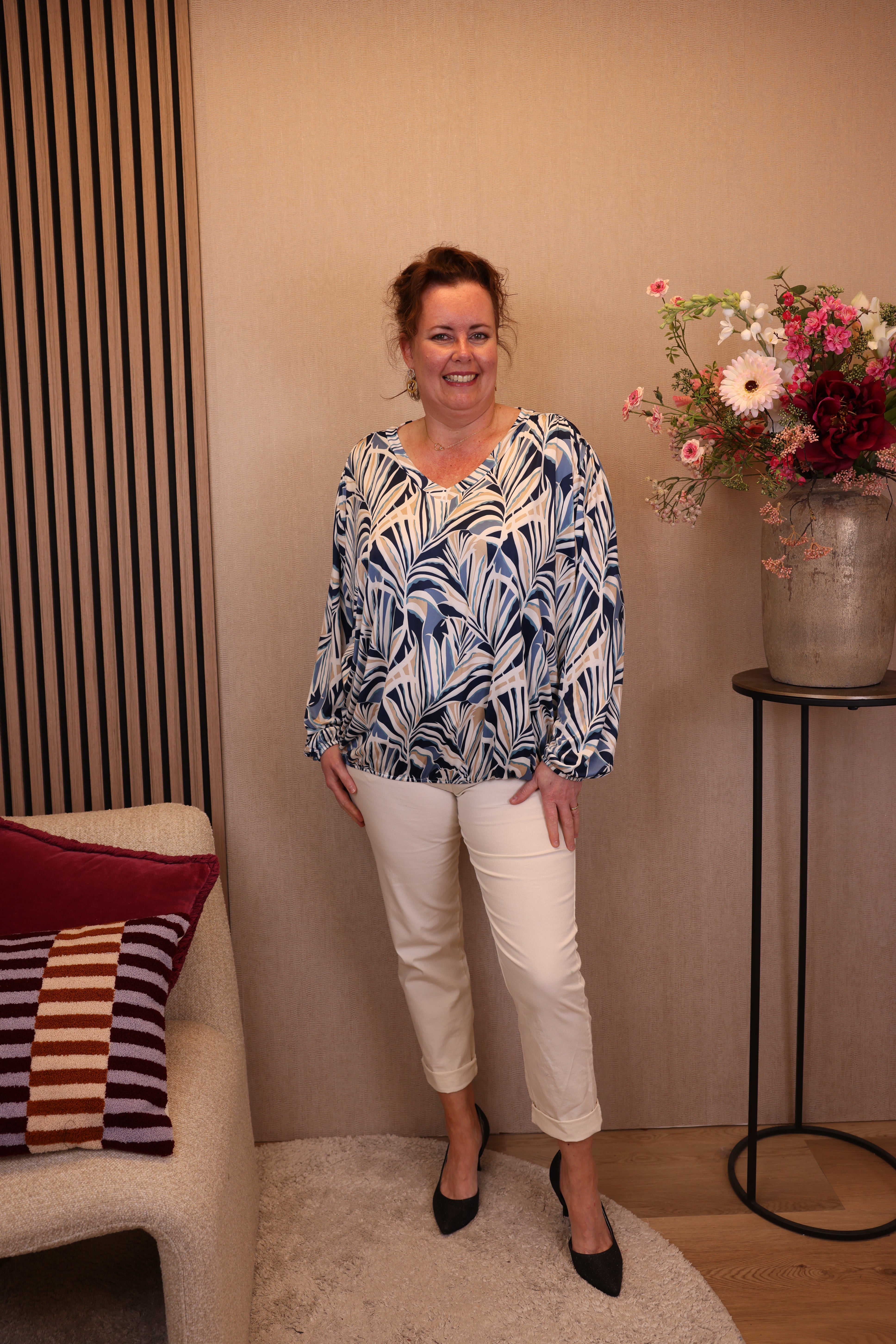 Nala | Ballon top blauw