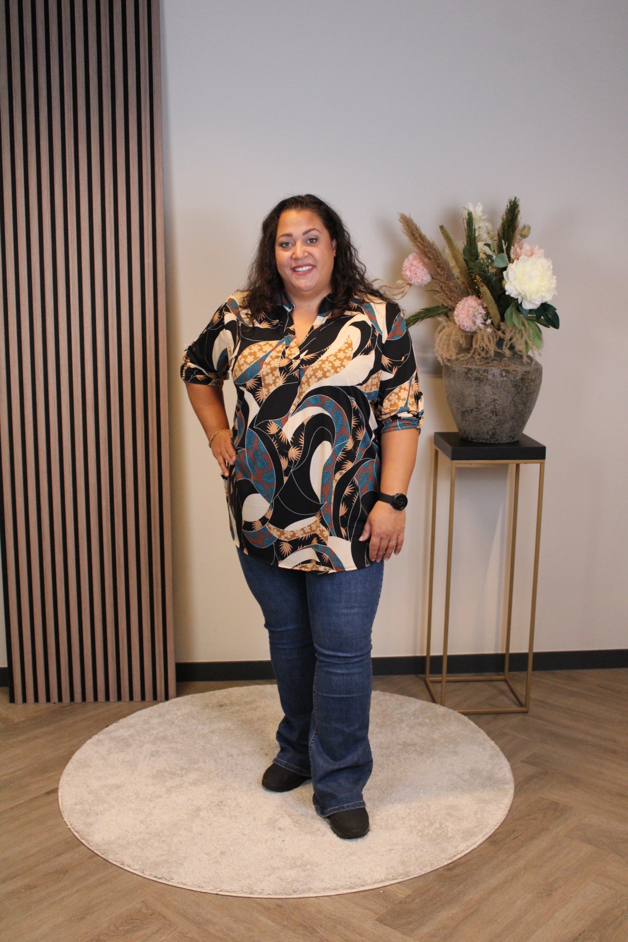 Brenda | Blouse lange mouw 48 t/m 52