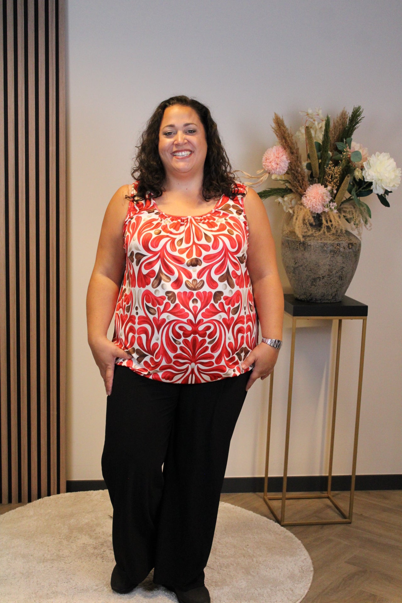 Silke | Ballon top rood