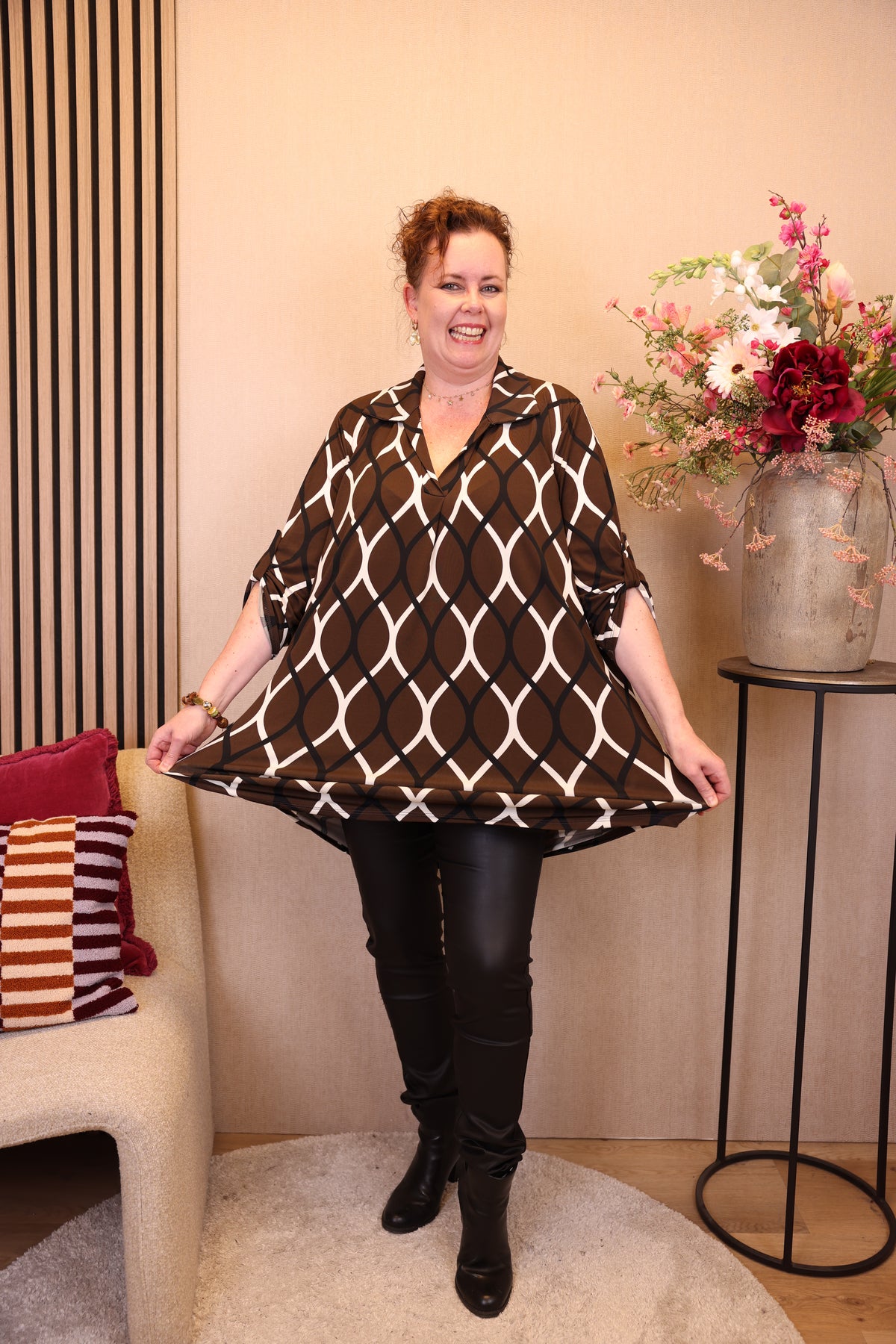 Hannah | Tuniek bruin 38 - 58