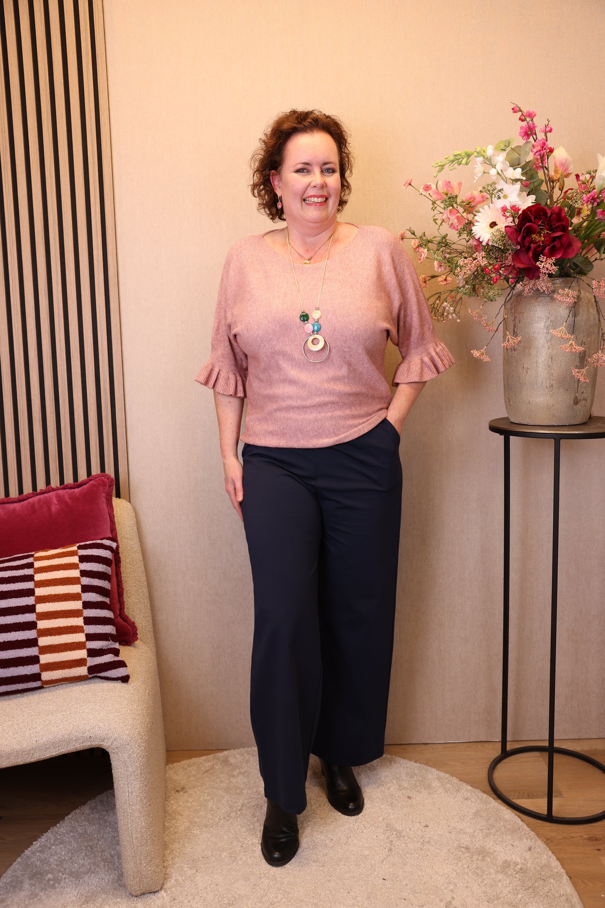 Elza | Trui oud roze + gratis ketting