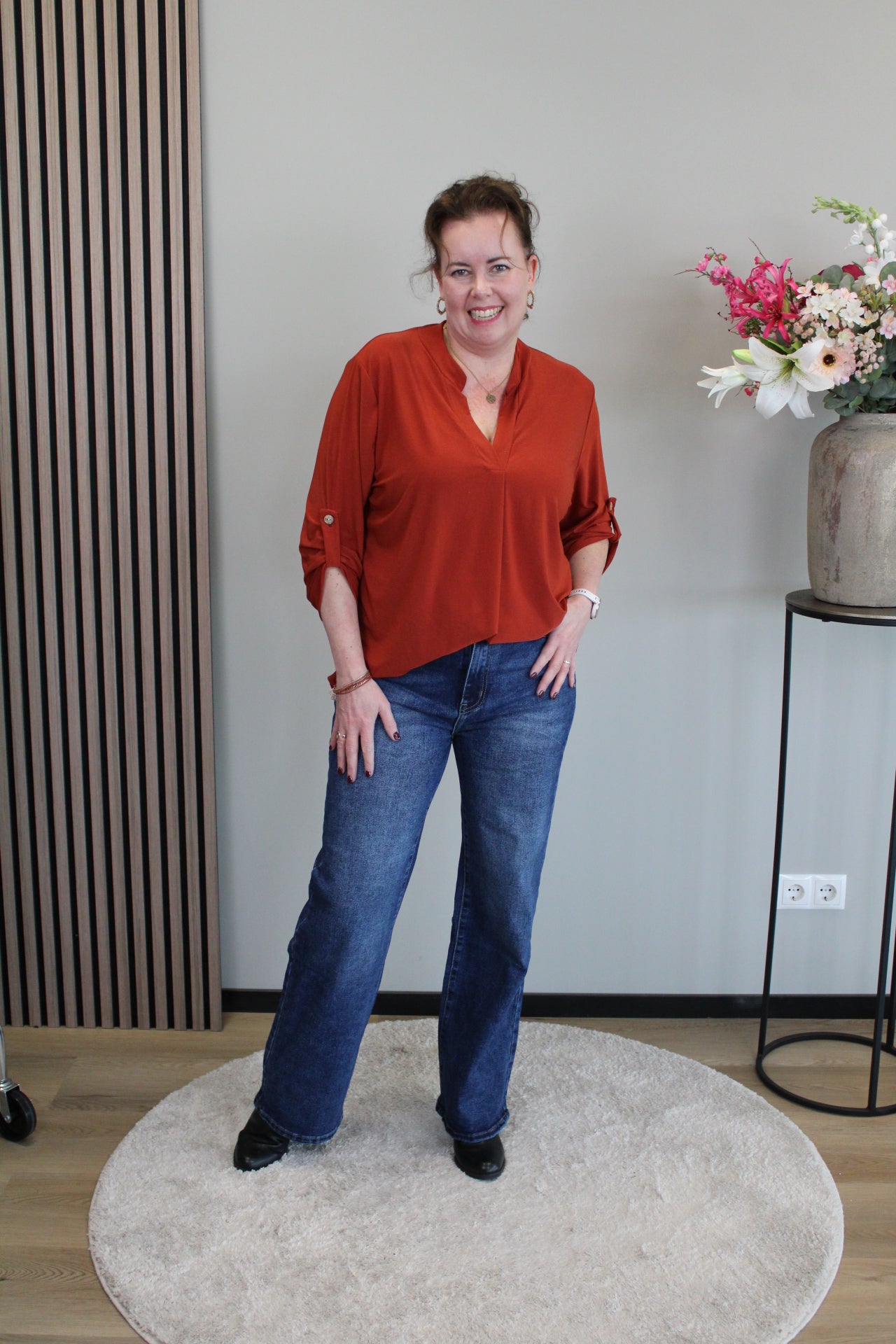 Pip | Wide leg blauw 38 - 48 (neem een maatje groter)