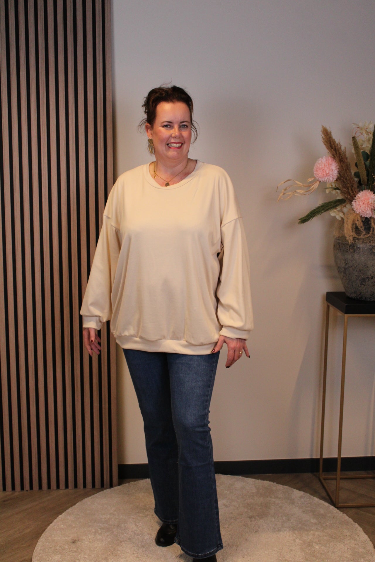 Nova | Zachte trui beige 40 t/m 44