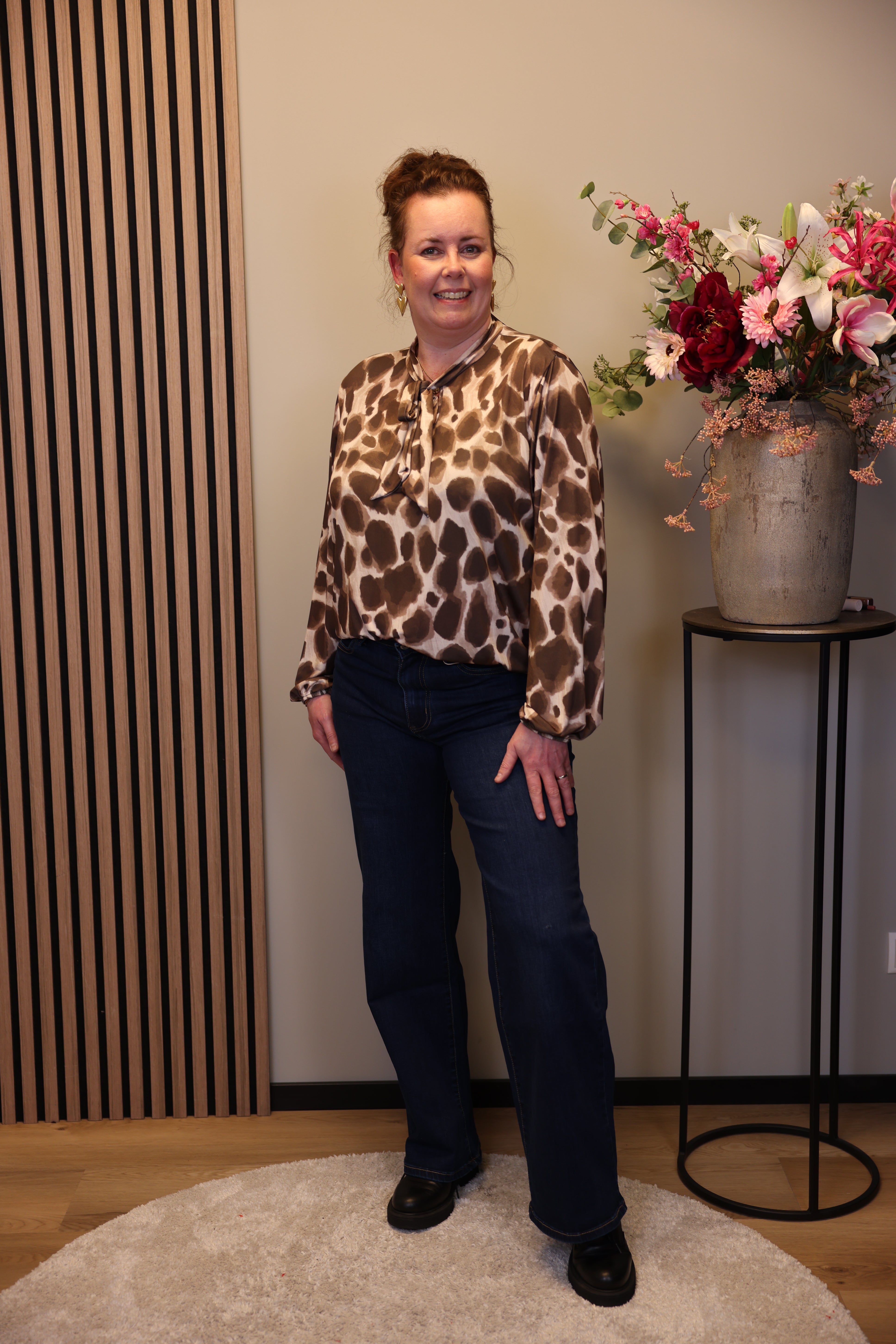 Kate | Flared Jeans blauw 40 - 50