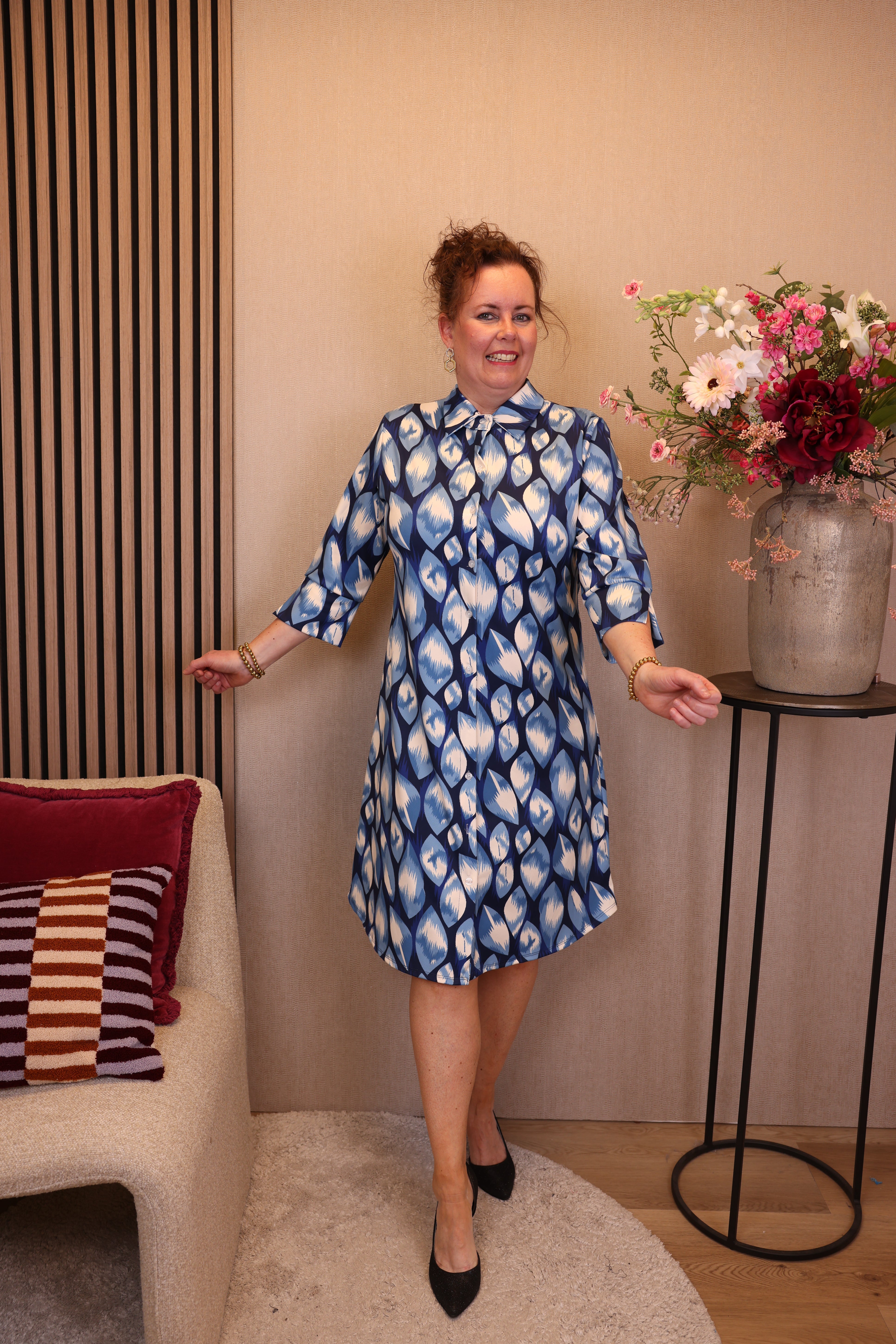 Marjolein | Jurk blauw