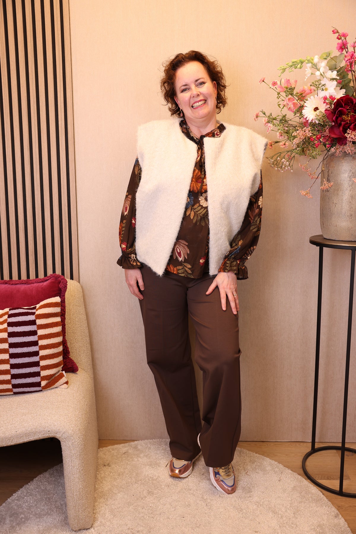 Nienke | Gilet beige