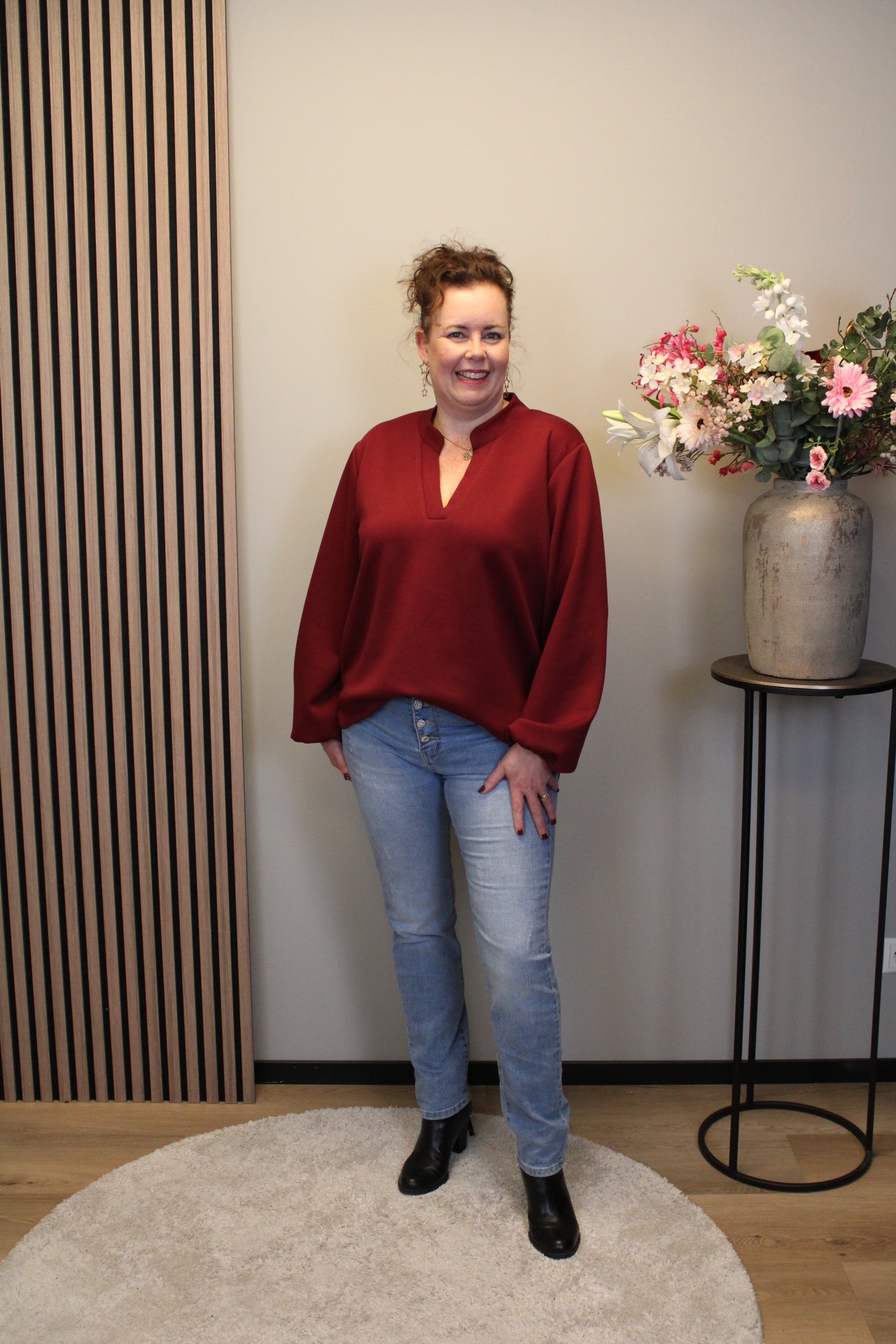 Mae | trui bordeaux 46 t/m 50