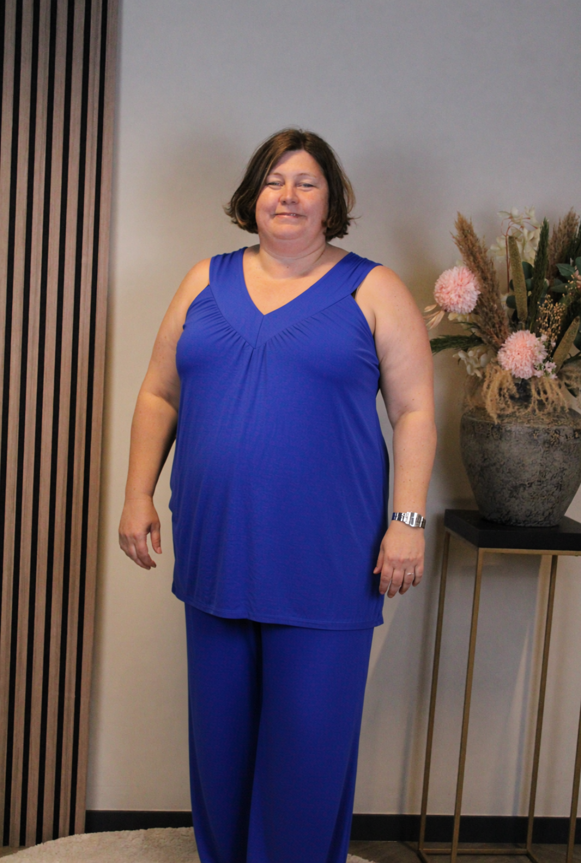 Mirthe | Top blauw