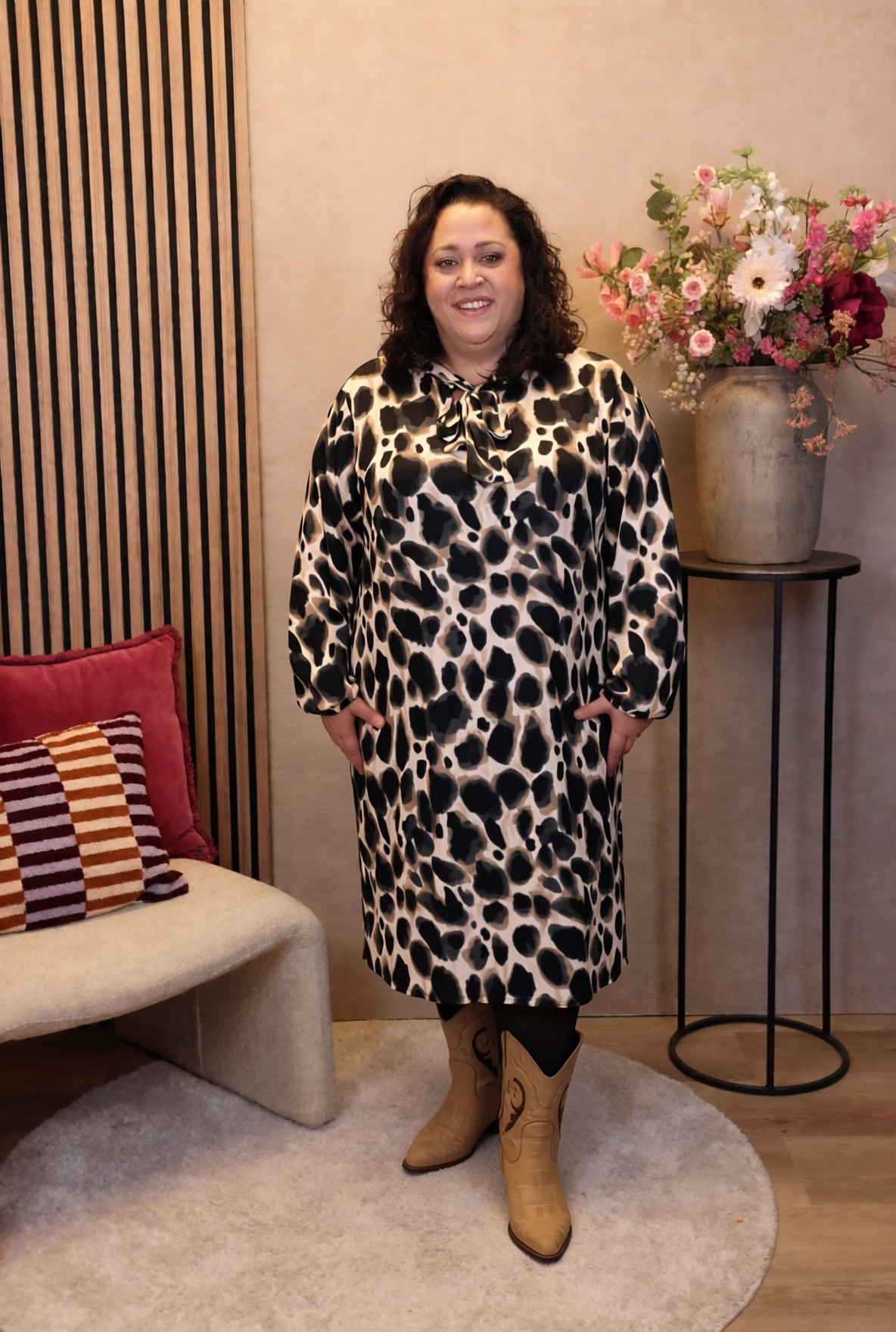 Fem | Jurk zwart met strik