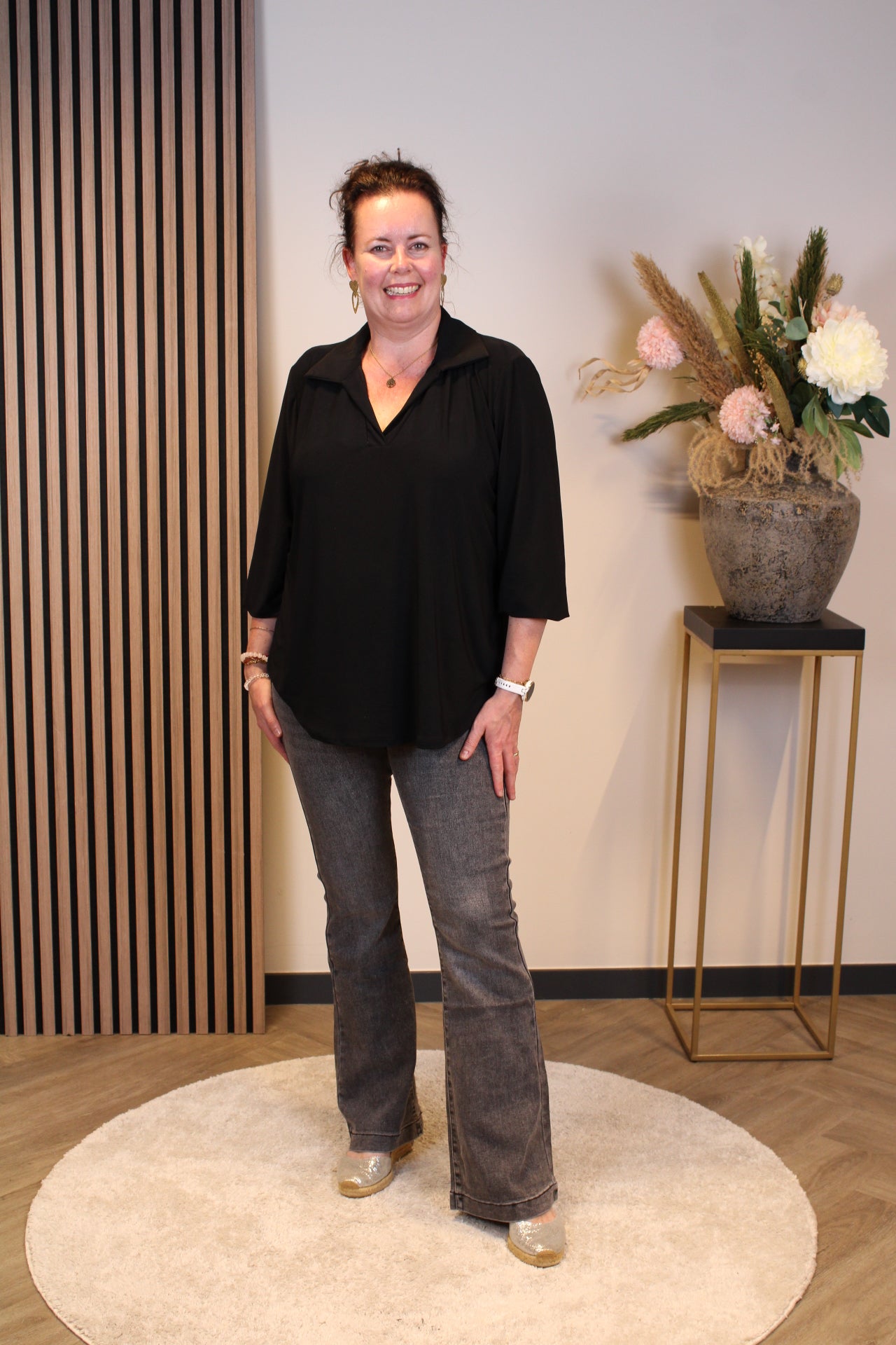 Dominique grijs | Flared Jeans