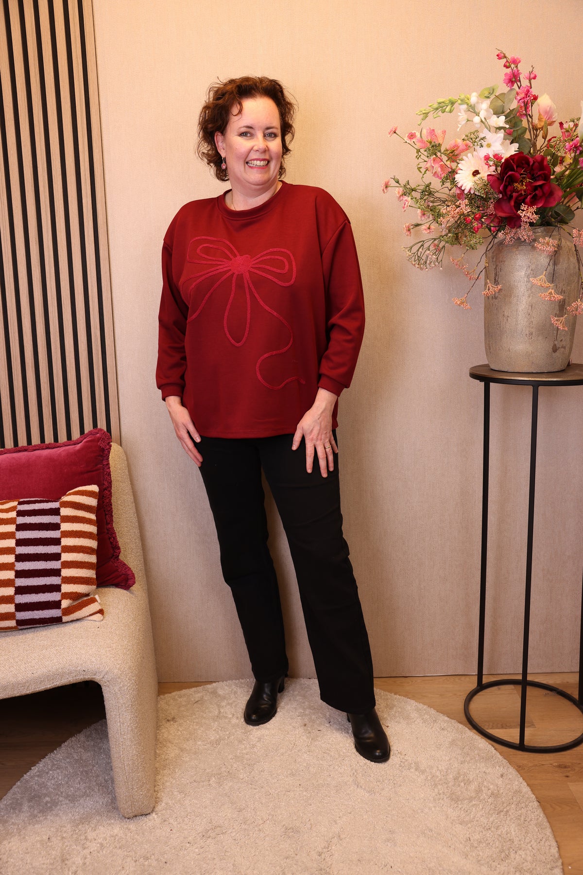 Nelleke | Trui bordeaux