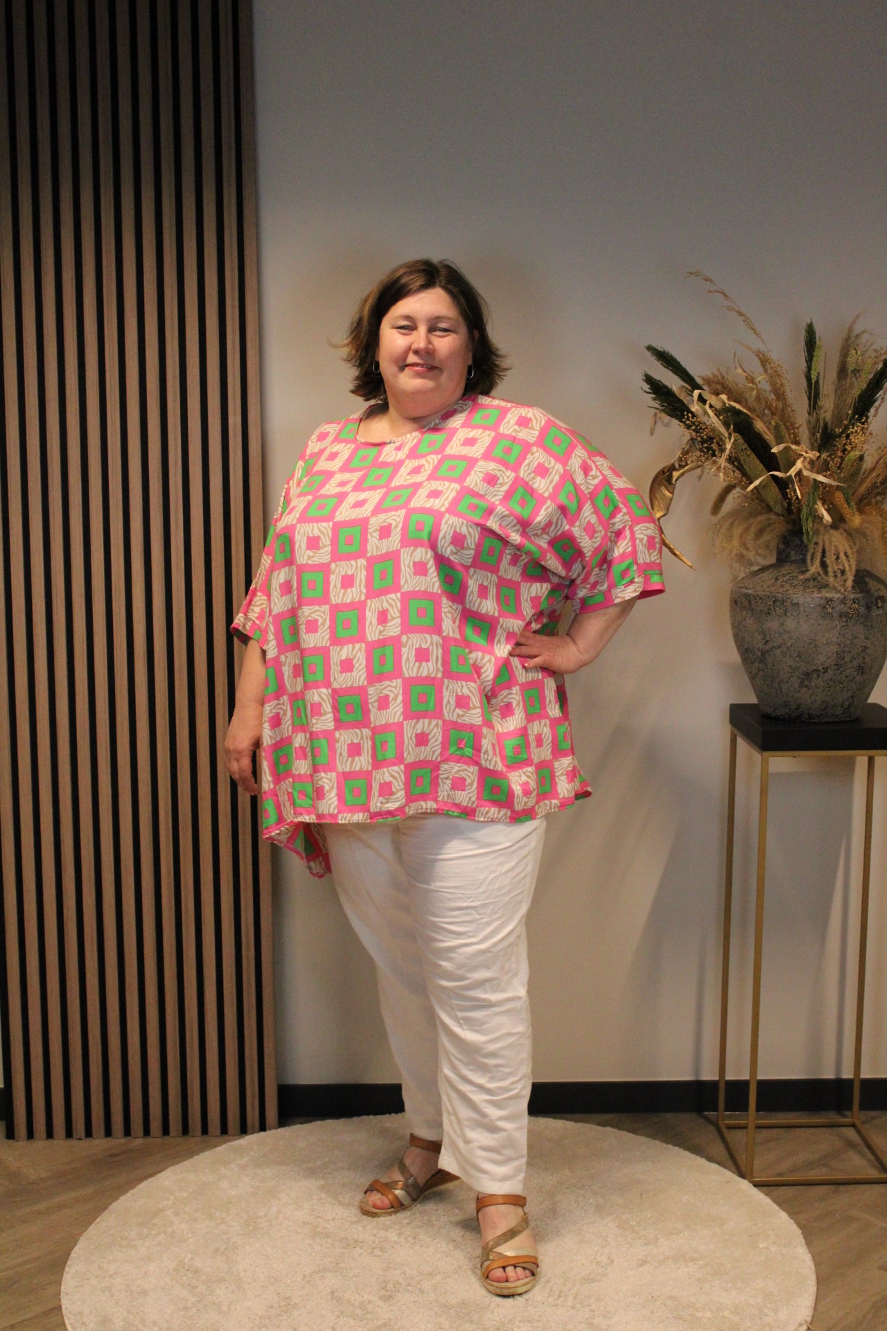 Evita roze | Blouse 52 t/m 58